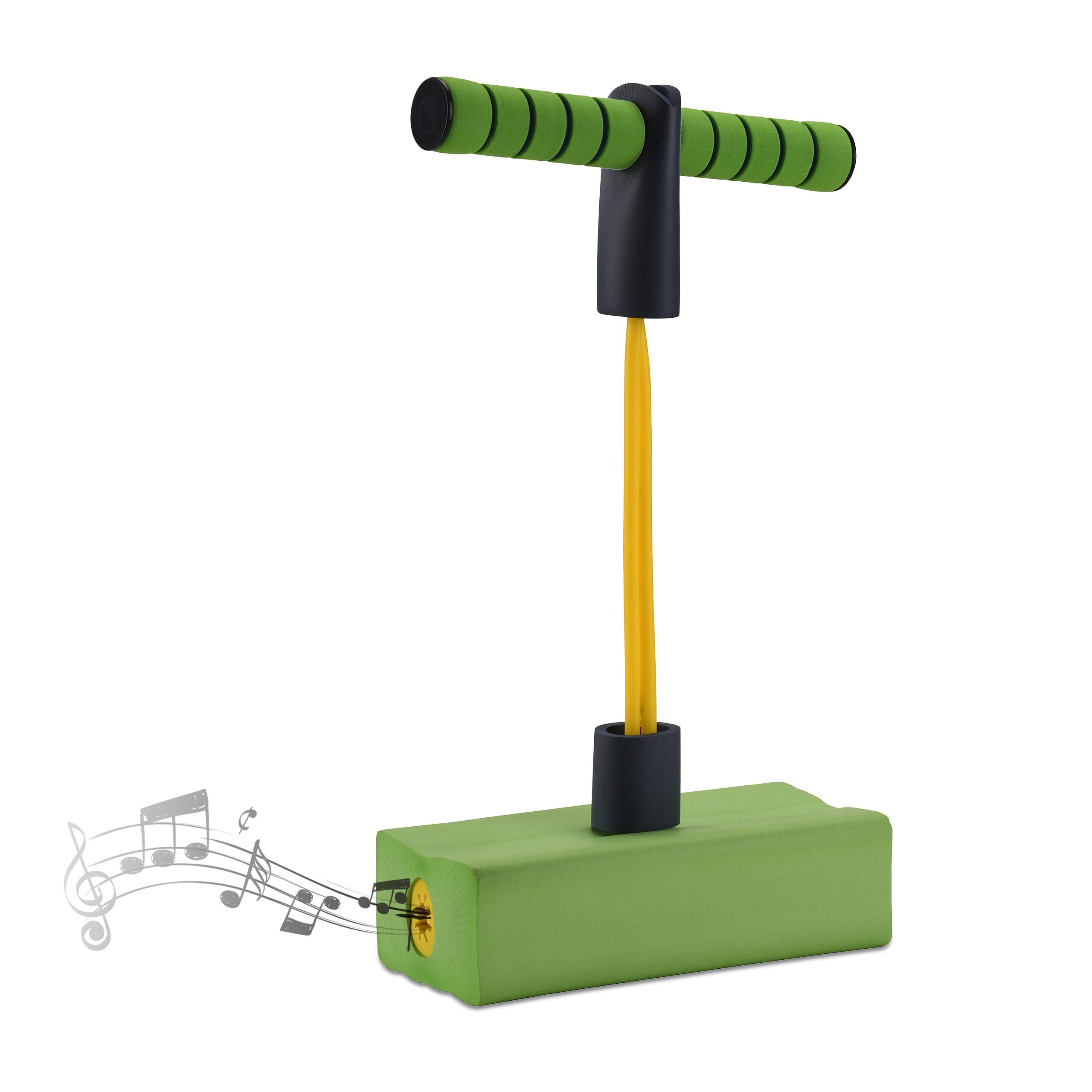 relaxdays Hüpfspielzeug Schaumstoff Pogo Jumper für Kinder, grün