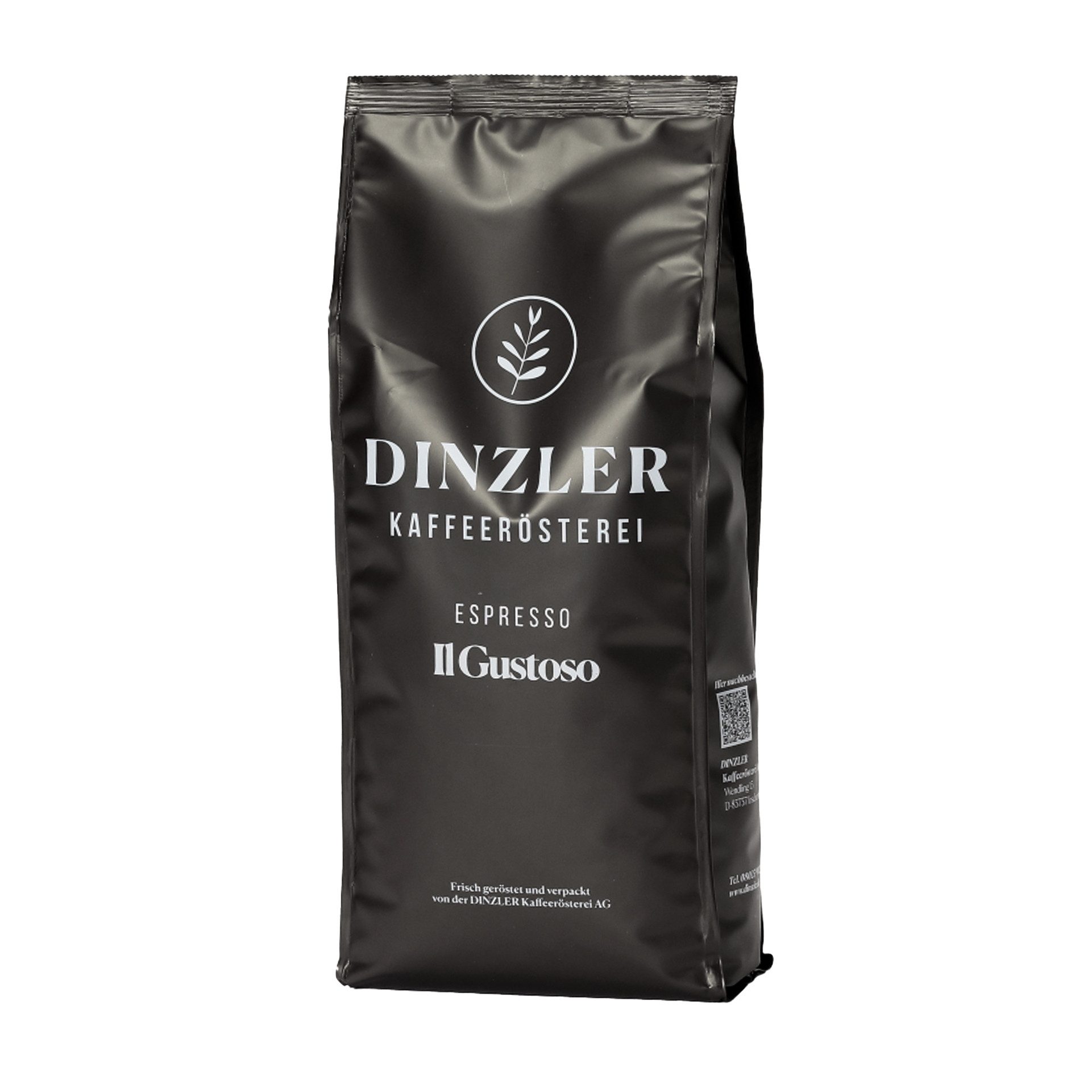 Dinzler Kaffeerösterei Kaffee Dinzler Espresso Il Gustoso 1 kg Kaffeebohnen, Ganze Bohne
