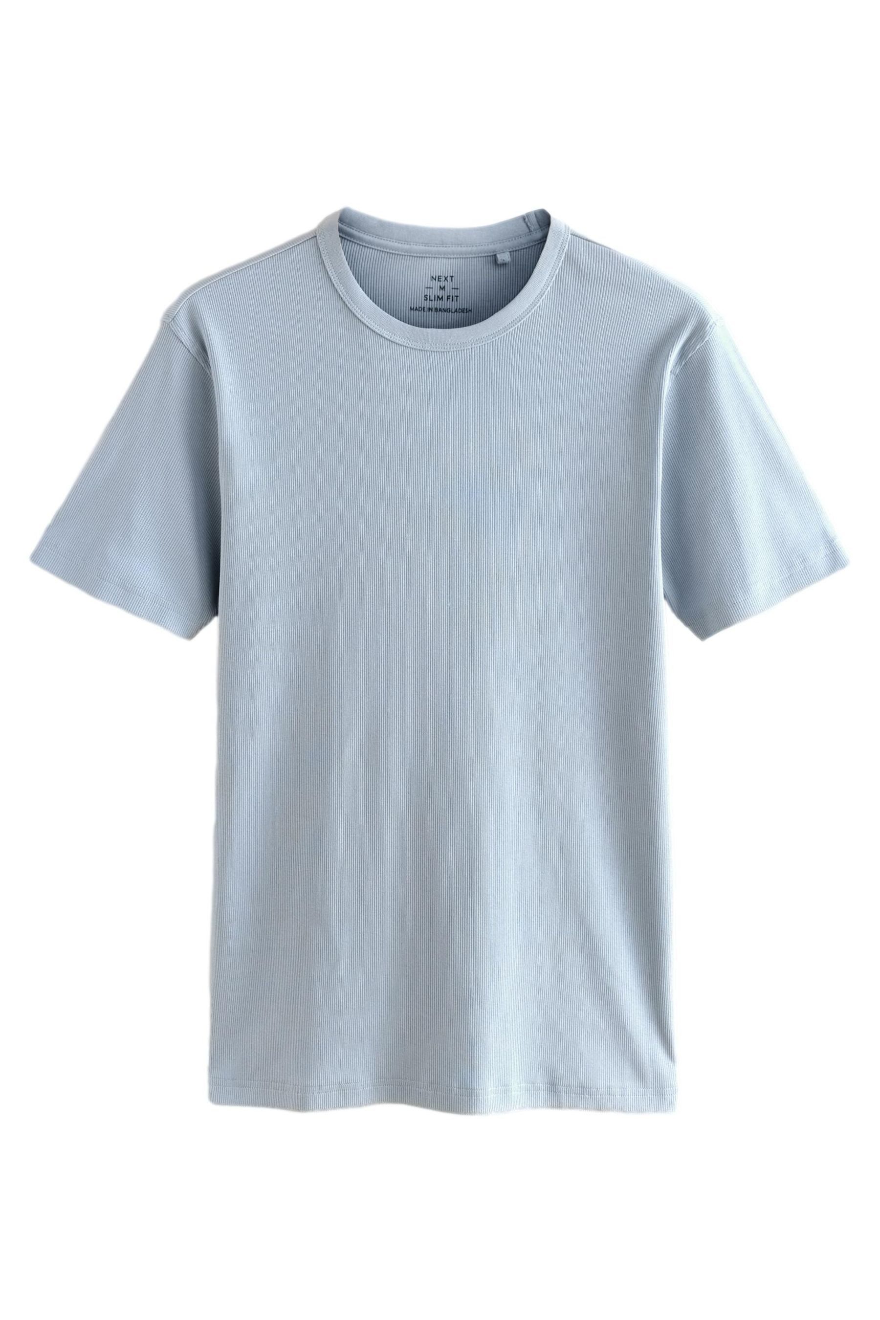 Next T-Shirt Geripptes Slim Fit T-Shirt günstig online kaufen
