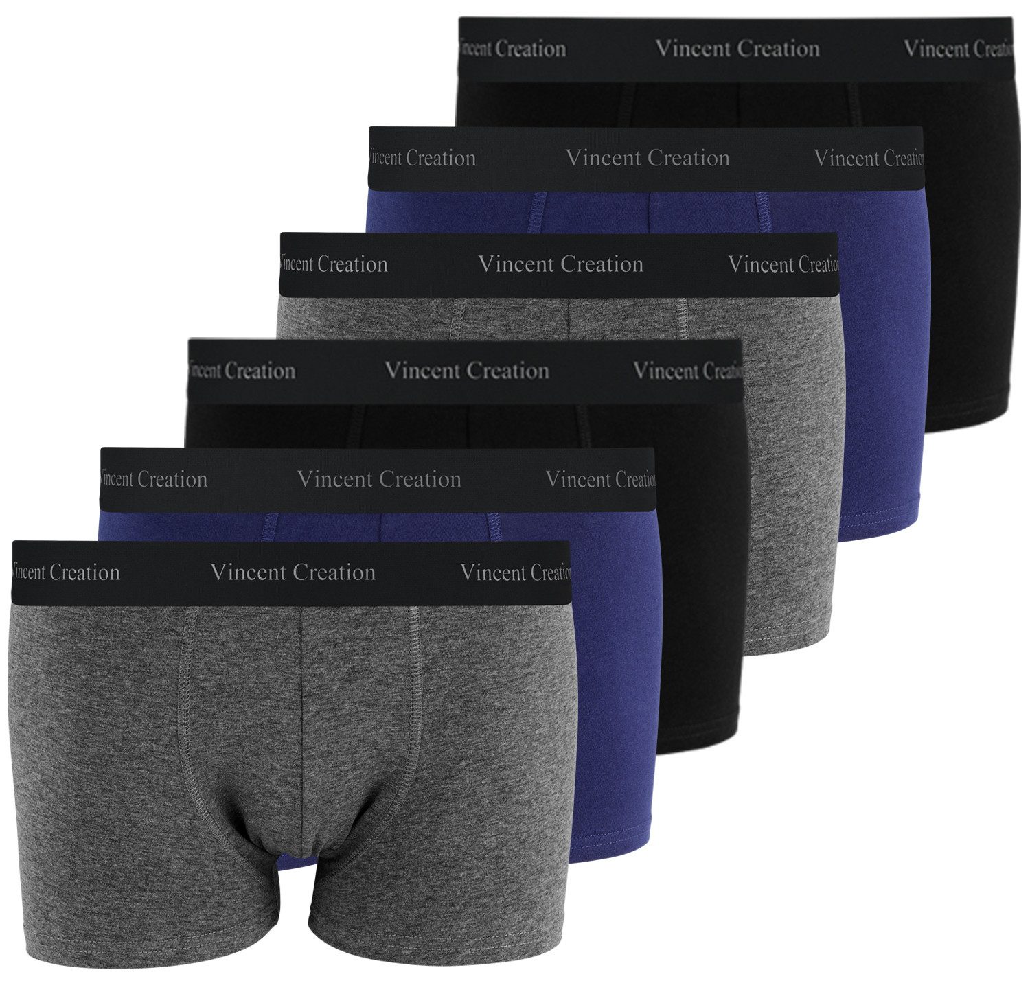 Vincent Creation® Boxershorts (6-St) angenehm stretchiger Baumwollmix günstig online kaufen