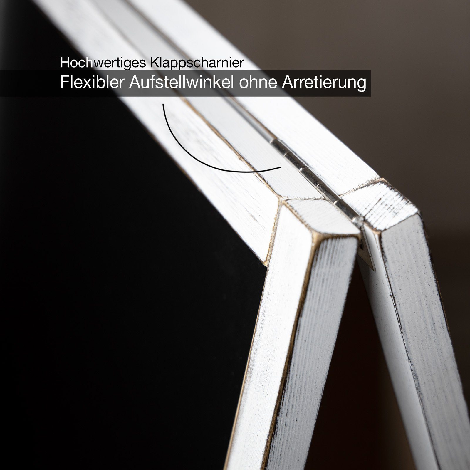 Master of Boards Standtafel Kundenstopper Kreidetafel, Erhältlich in 2 Farben & Größen, Tafel