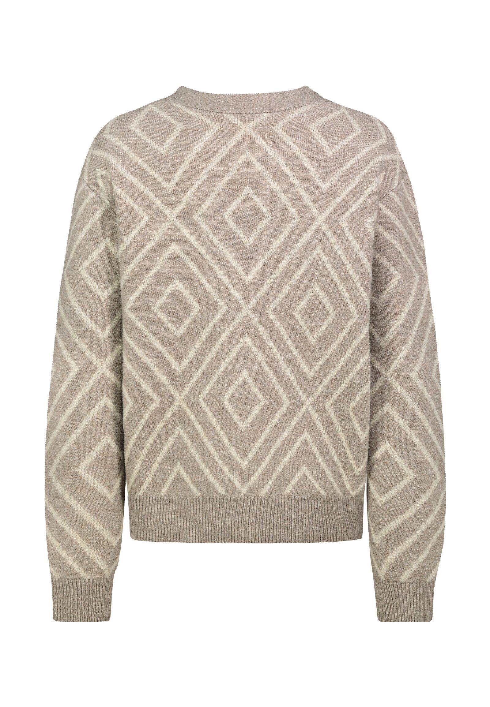 SUBLEVEL Strickjacke Strick Cardigan mit Alloverprint günstig online kaufen