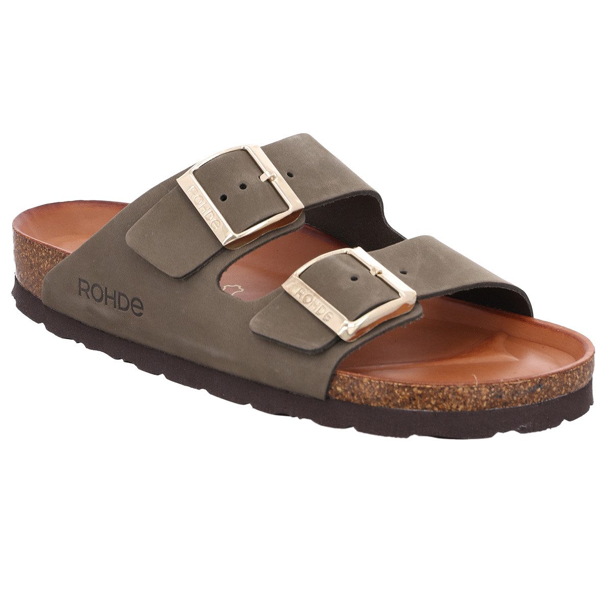 Rohde Alba Pantolette Pantoletten - Verstellbare Schnallen, Ergonomisch geformtes Fußbett
