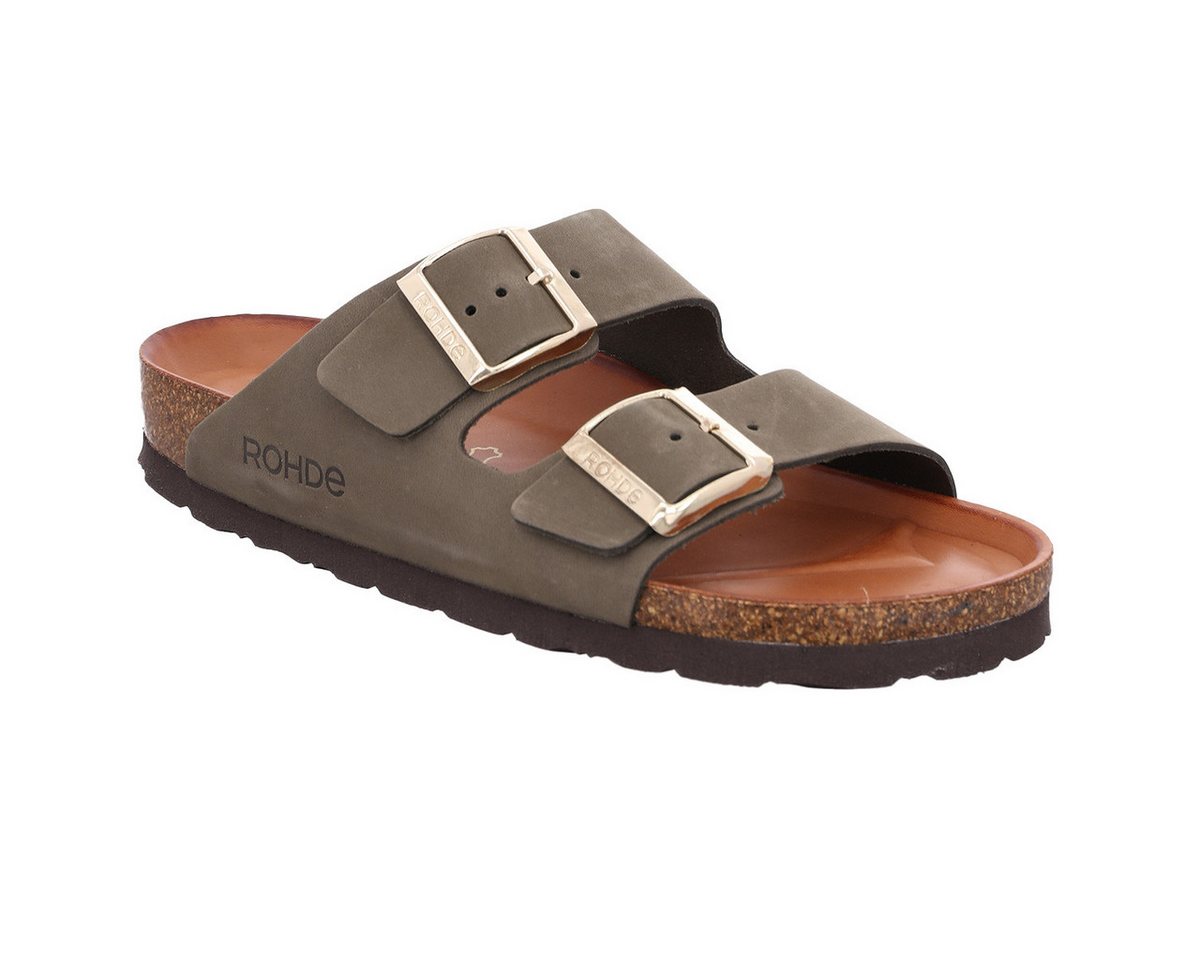 Rohde Alba Pantolette Pantoletten - Verstellbare Schnallen, Ergonomisch geformtes Fußbett
