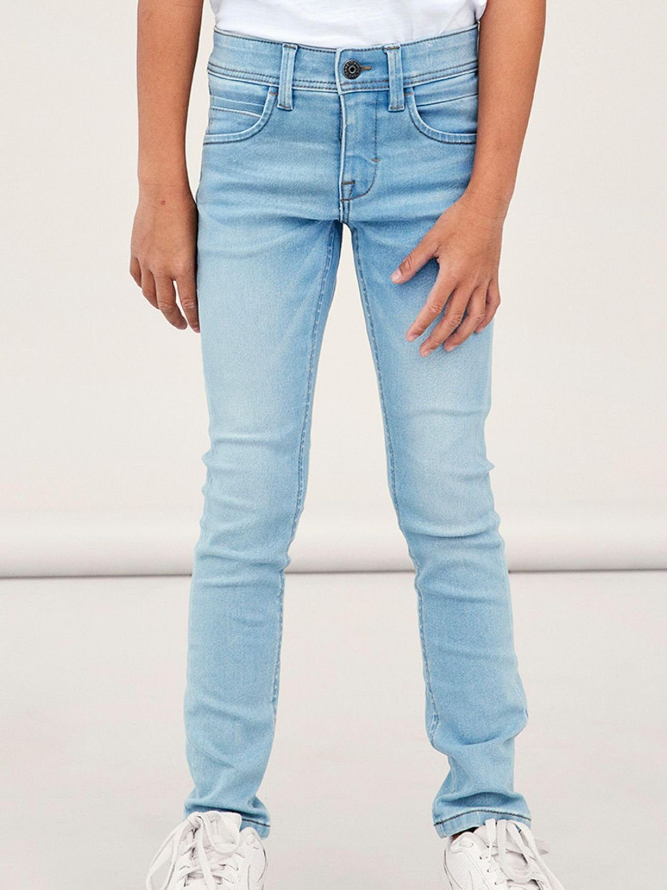 Name It Regular-fit-Jeans Slim Fit Denim 5492 NKMSILAS Hellblau Jeans in