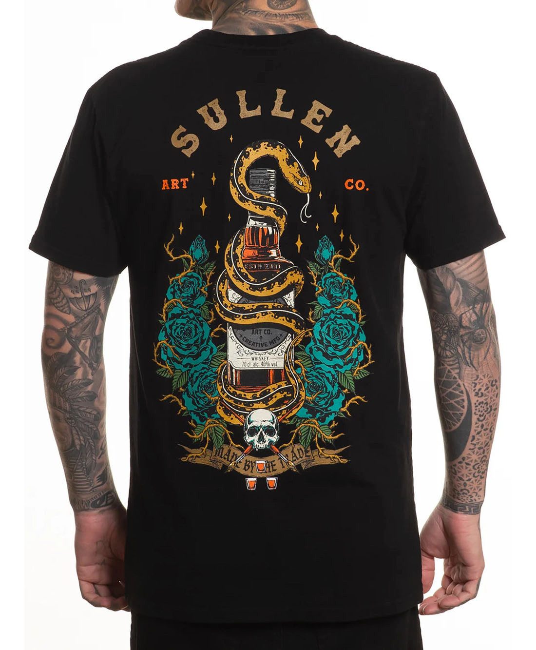 Sullen Clothing T-Shirt Whiskey Bottle Whiskey Bottle