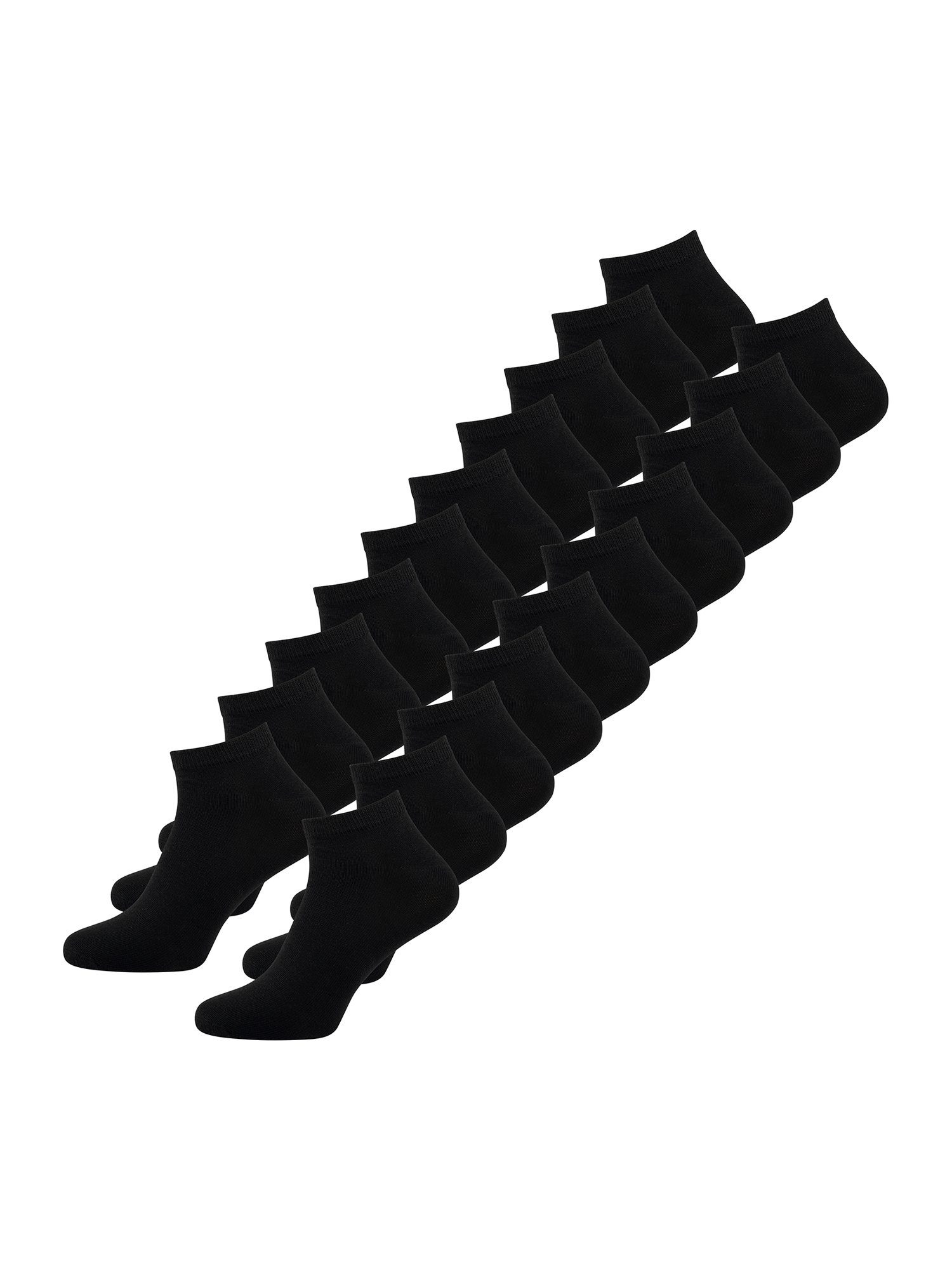 Nur schwarz Der Classic (20-Paar) Sneakersocken Sneaker