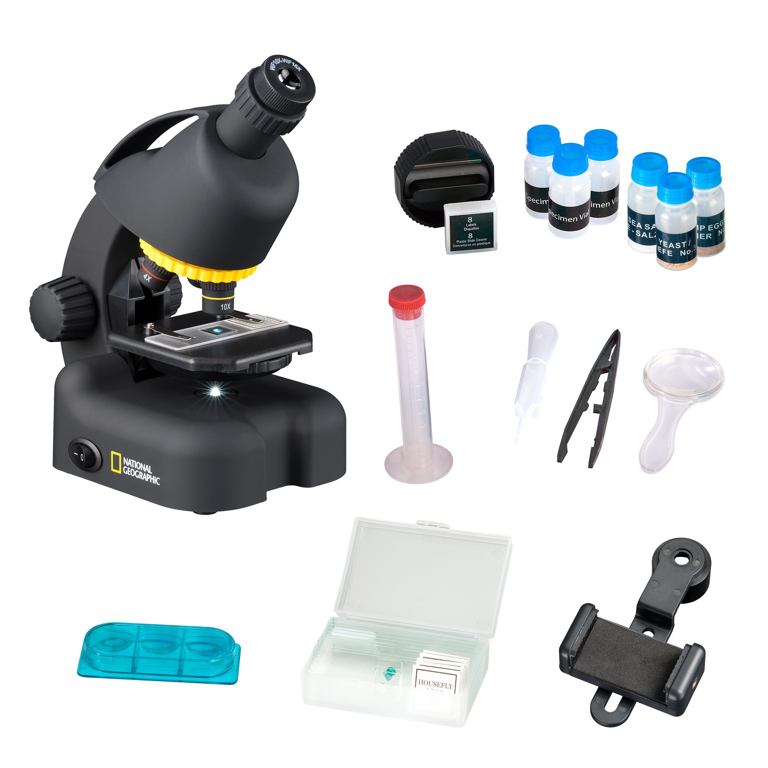 NATIONAL GEOGRAPHIC 40-640x Microscope incl. Smartphone Adapter Children's Microscope