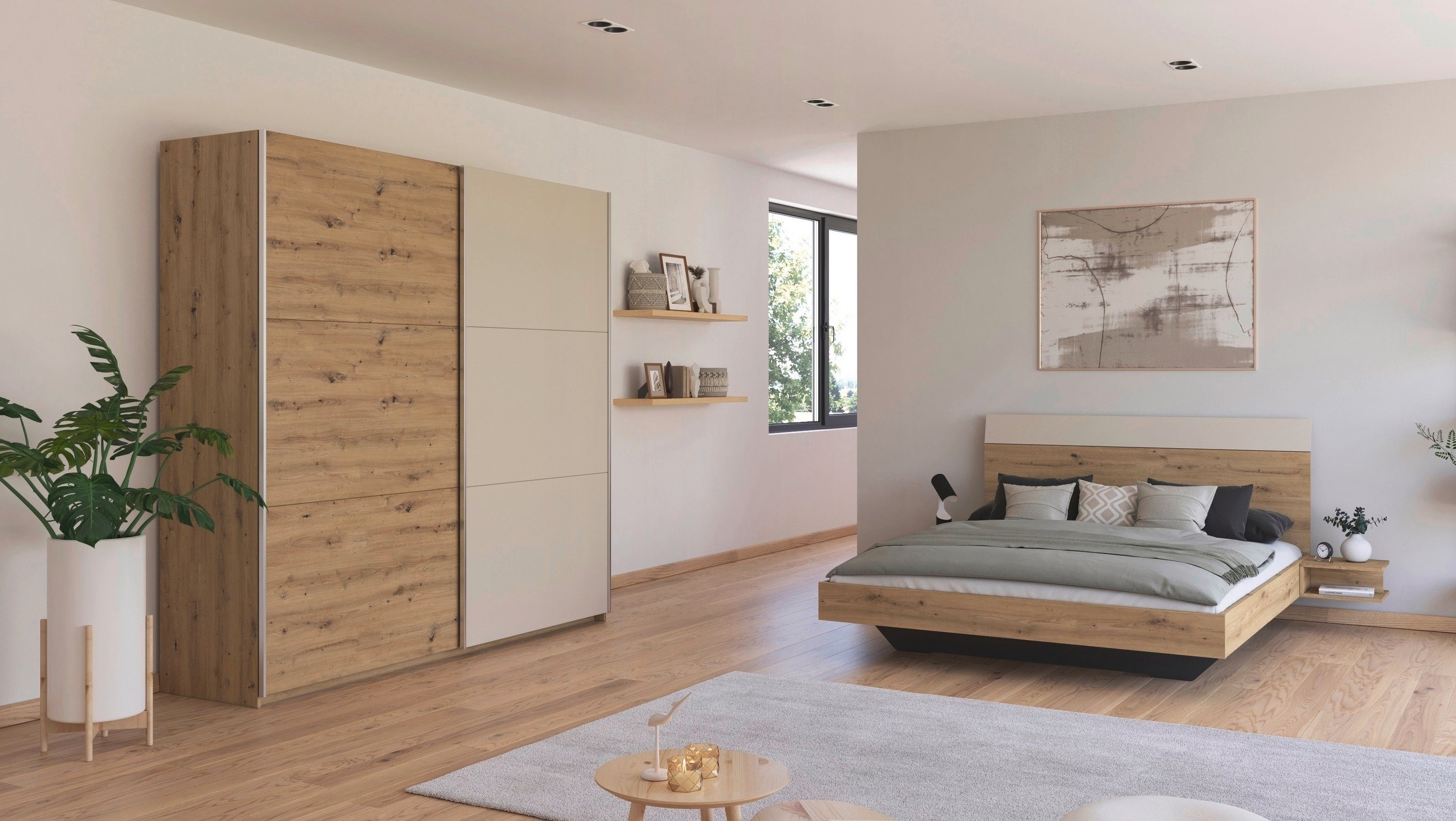 rauch Schlafzimmer-Set "Monza", mit Schwebetürenschrank Breite 218 cm, Bett günstig online kaufen