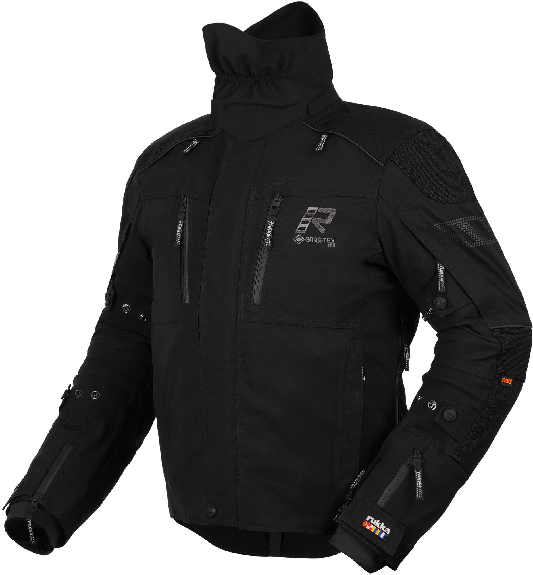 Rukka Motorradjacke Flexo-R wasserdichte Motorrad-Textiljacke 3-Lagen-Laminat,Rückenprotektor enthalten,Brustprotektor enthalte