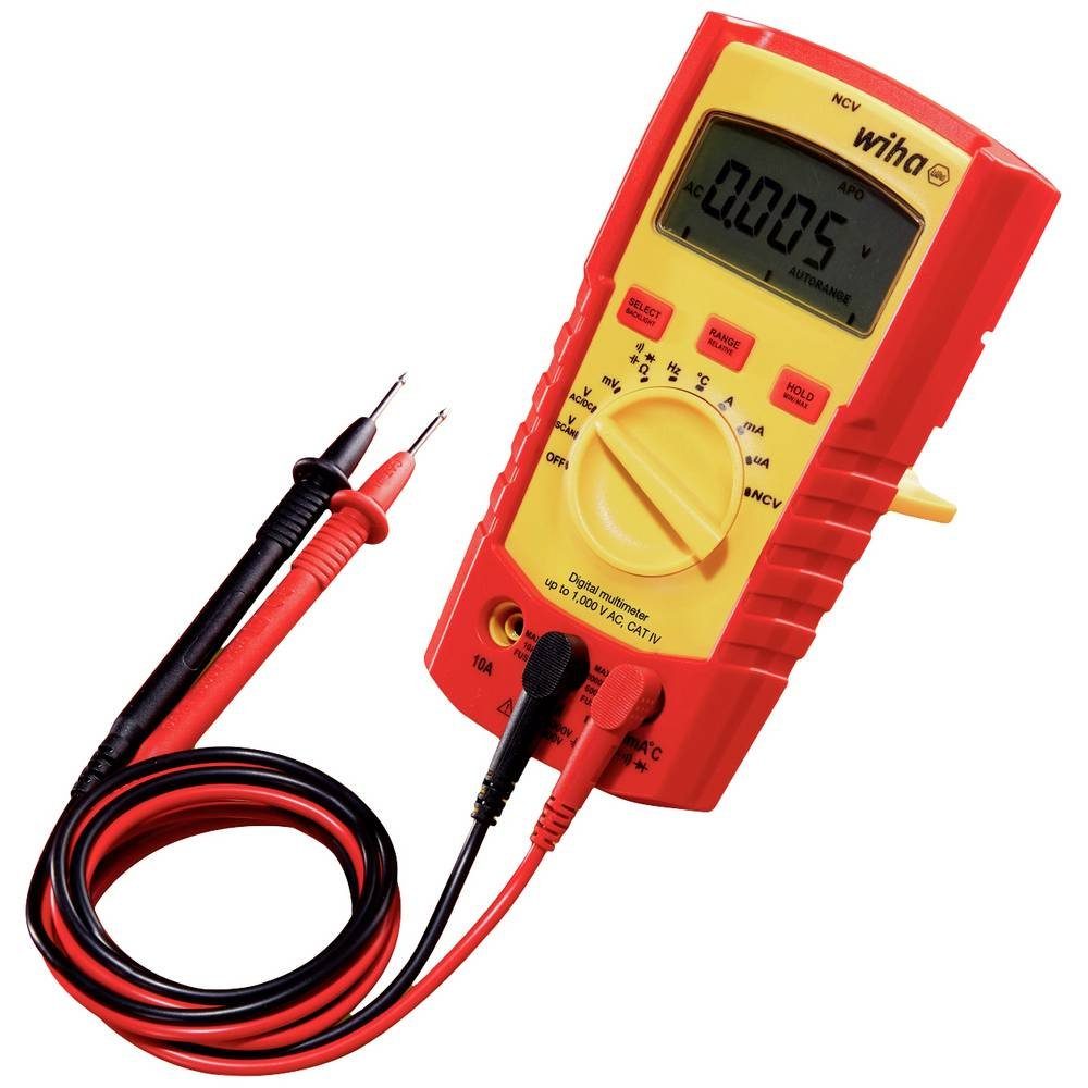 AC Multimeter 1 V bis Multimeter Digitales Wiha inkl. 2x