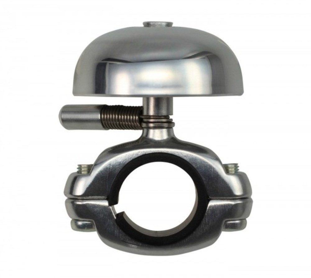Fahrradklingel Mini Karen Bell Polished Silver, Die Cast Mount