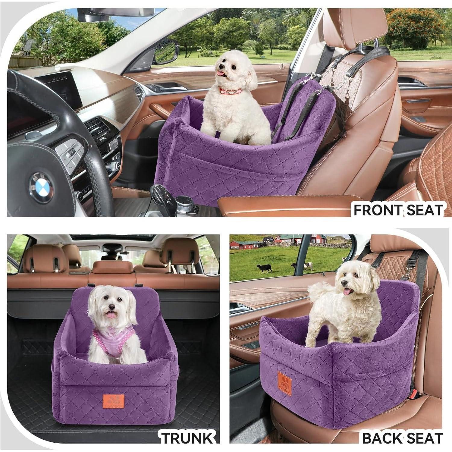 LuxusKollektion Hunde-Autositz Hundeautositz klein mittel abnehmbar 35 Pfund Lila