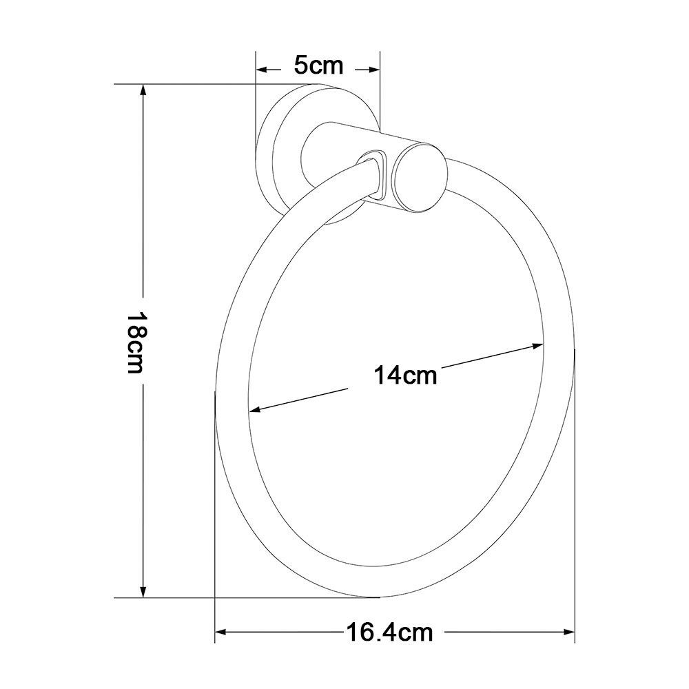 GelldG Handtuchhalter Handtuchring Handtuchhalterung Edelstahl Handtuchhalter