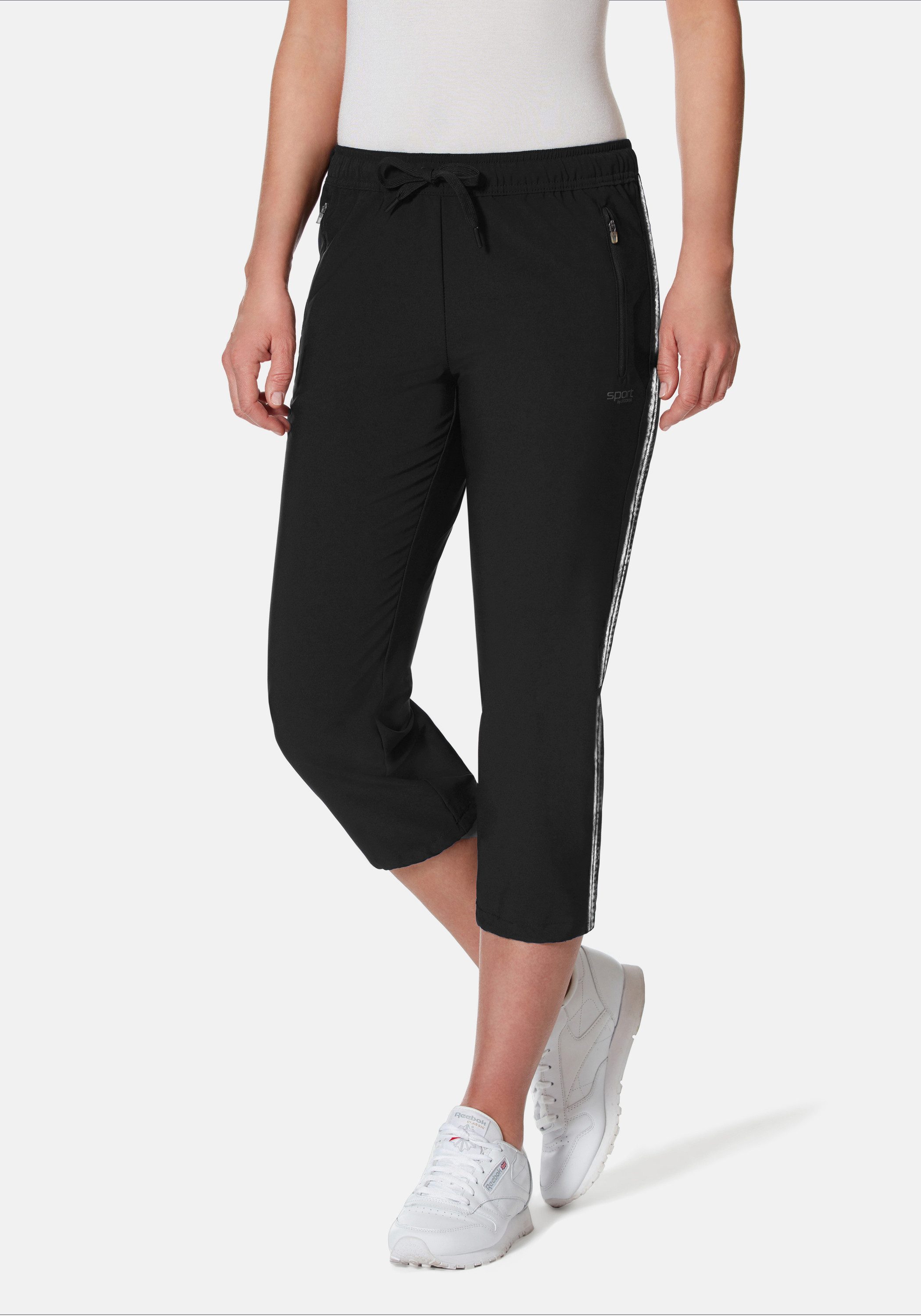 STOOKER WOMEN Sporthose Stripe 7/8 Sporthose Regular Fit Sport Synthetik für Damen
