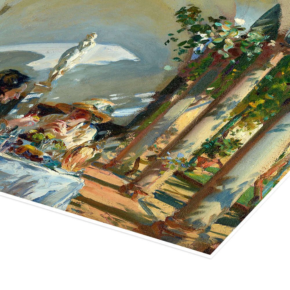 Posterlounge Wandbild Frühstück in der Loggia, John Singer Sargent, erhältlich als Poster, Leinwandbild, Wandsticker oder Acrylglasbild