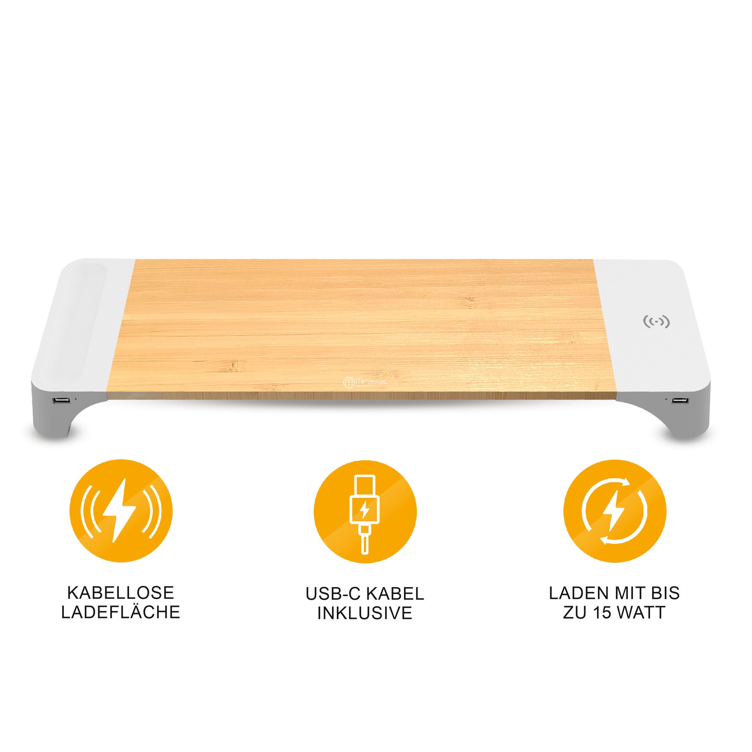 Miraval Monitor-Ständer mit kabelloser Ladefläche Wireless Charger