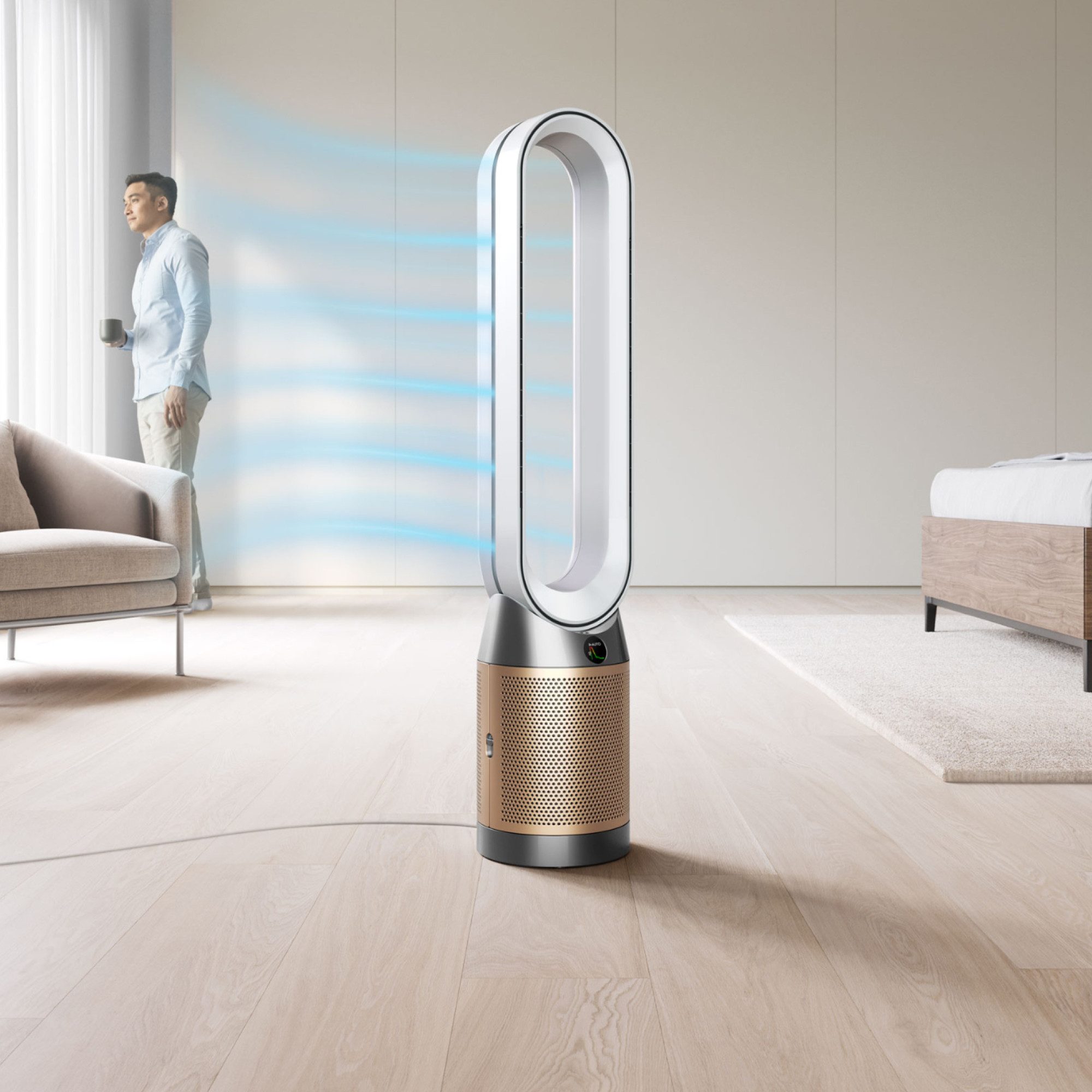 DYSON Luftreiniger Dyson Purifier Cool PC2 De-Nox, 2 in 1: Luftreiniger & Ventilator, Kühlender Luftstrom im Sommer