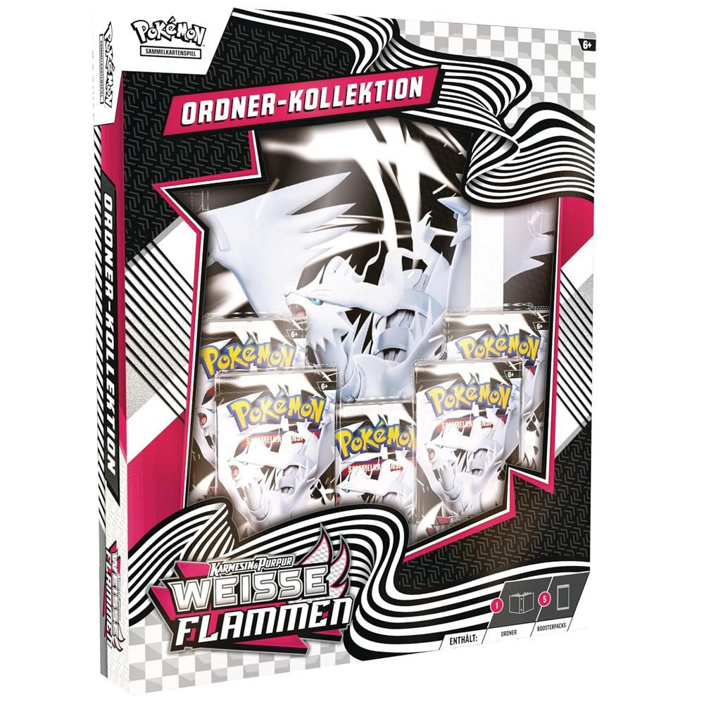 POKÉMON Sammelkarte Binder-Kollektion Weisse Flammen Pokemon Sammel-Karten deutsch