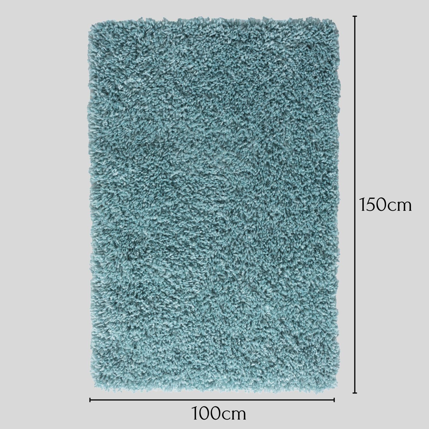 Wohnando Teppich MY-RUG Hochflorteppich Shaggy Star 150x100cm, rechteckig, Höhe: 38 mm, einfarbig, leicht glänzend, extra flauschig – Bild 2 von 5