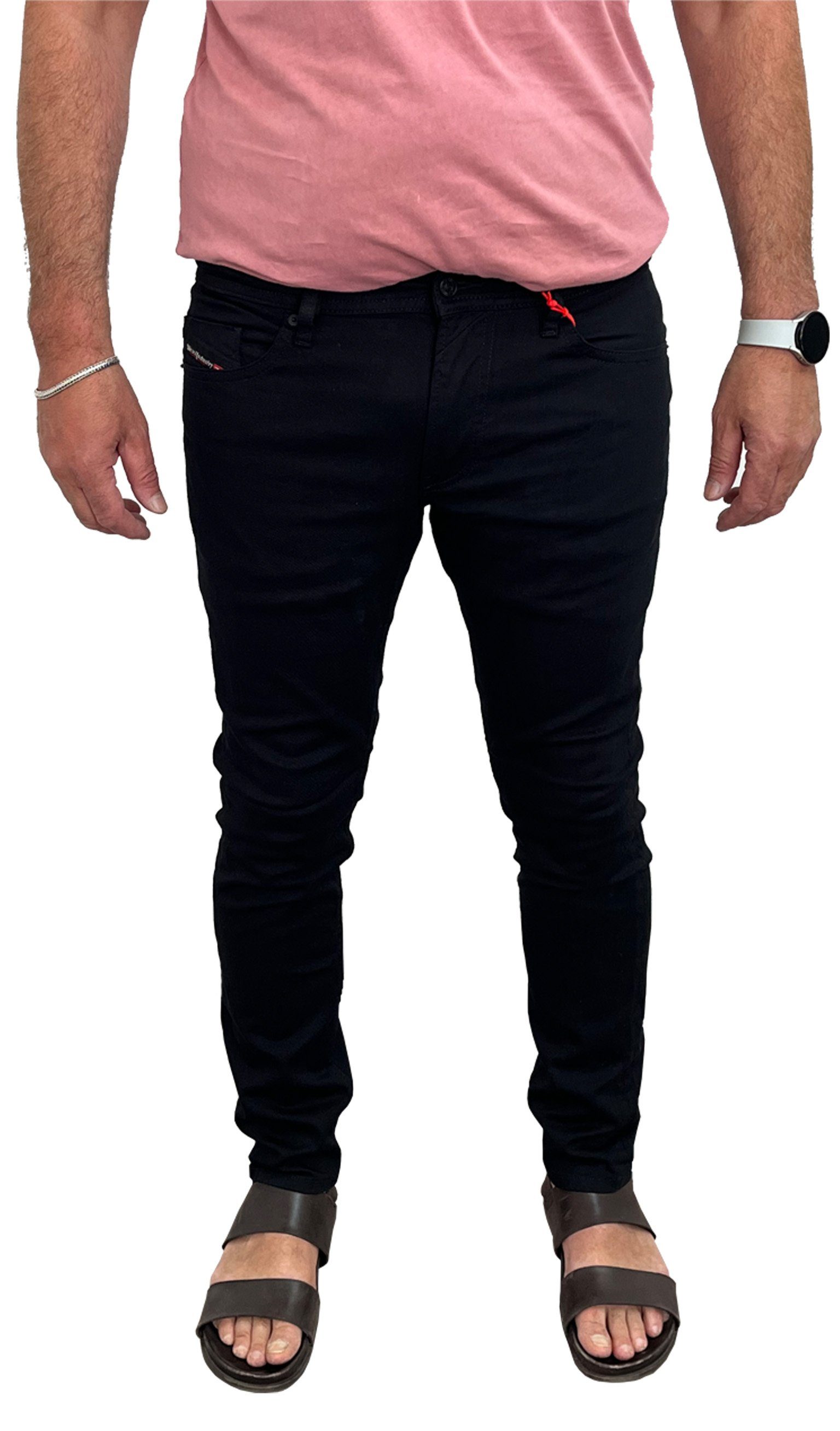 Diesel Slim-fit-Jeans Diesel Herren Jeans THOMMER-X - 0688H schwarz 5-Pocket-Style, mit Stretch-Anteil