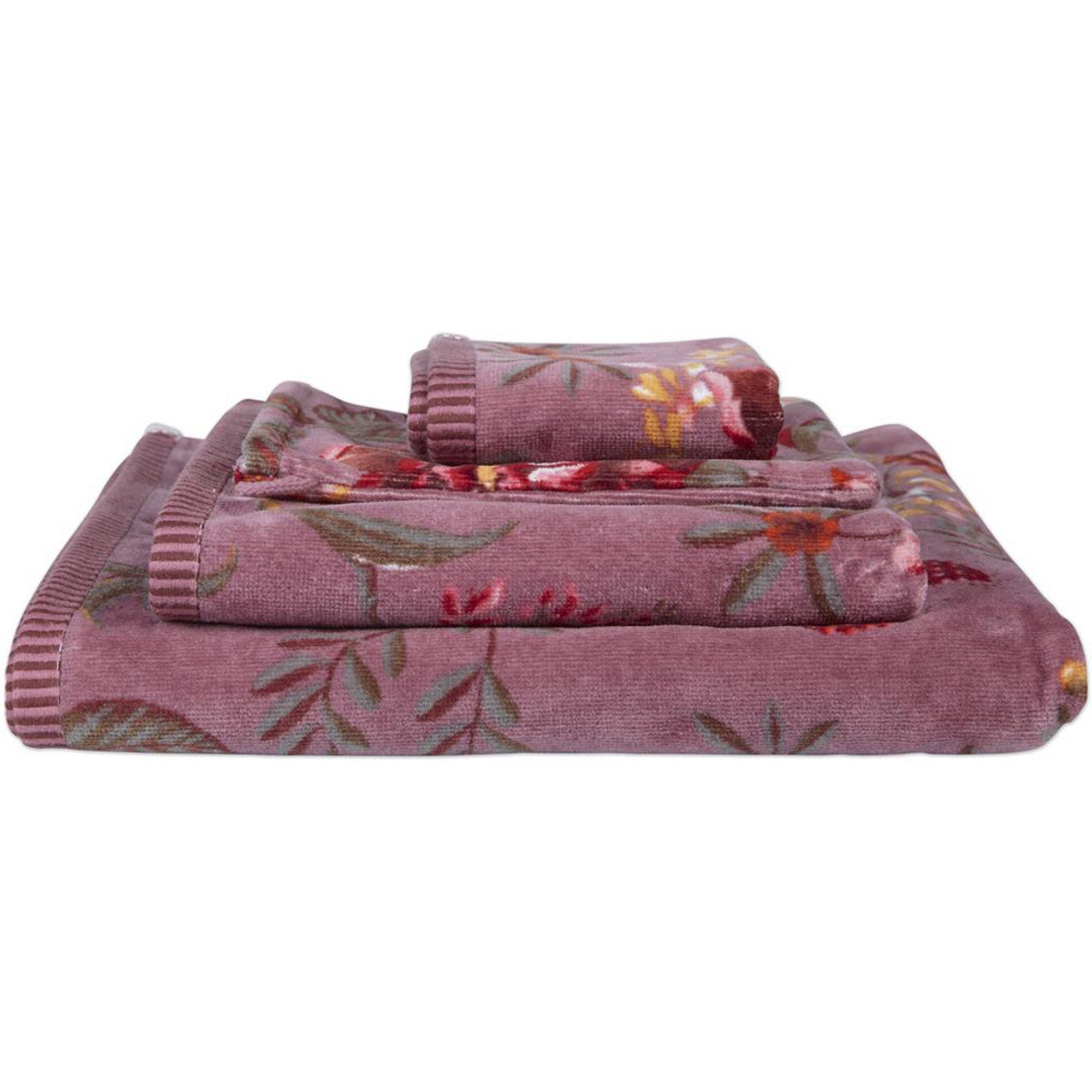 PiP Studio Gästehandtuch Gästetuch "Secret Garden", Velours, Velours Blumen günstig online kaufen