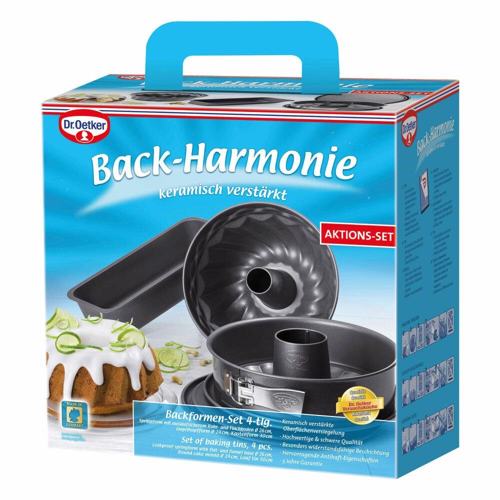 Dr. Oetker Küchenhelfer Backform Backformen-Set Backharmonie 4-tlg.