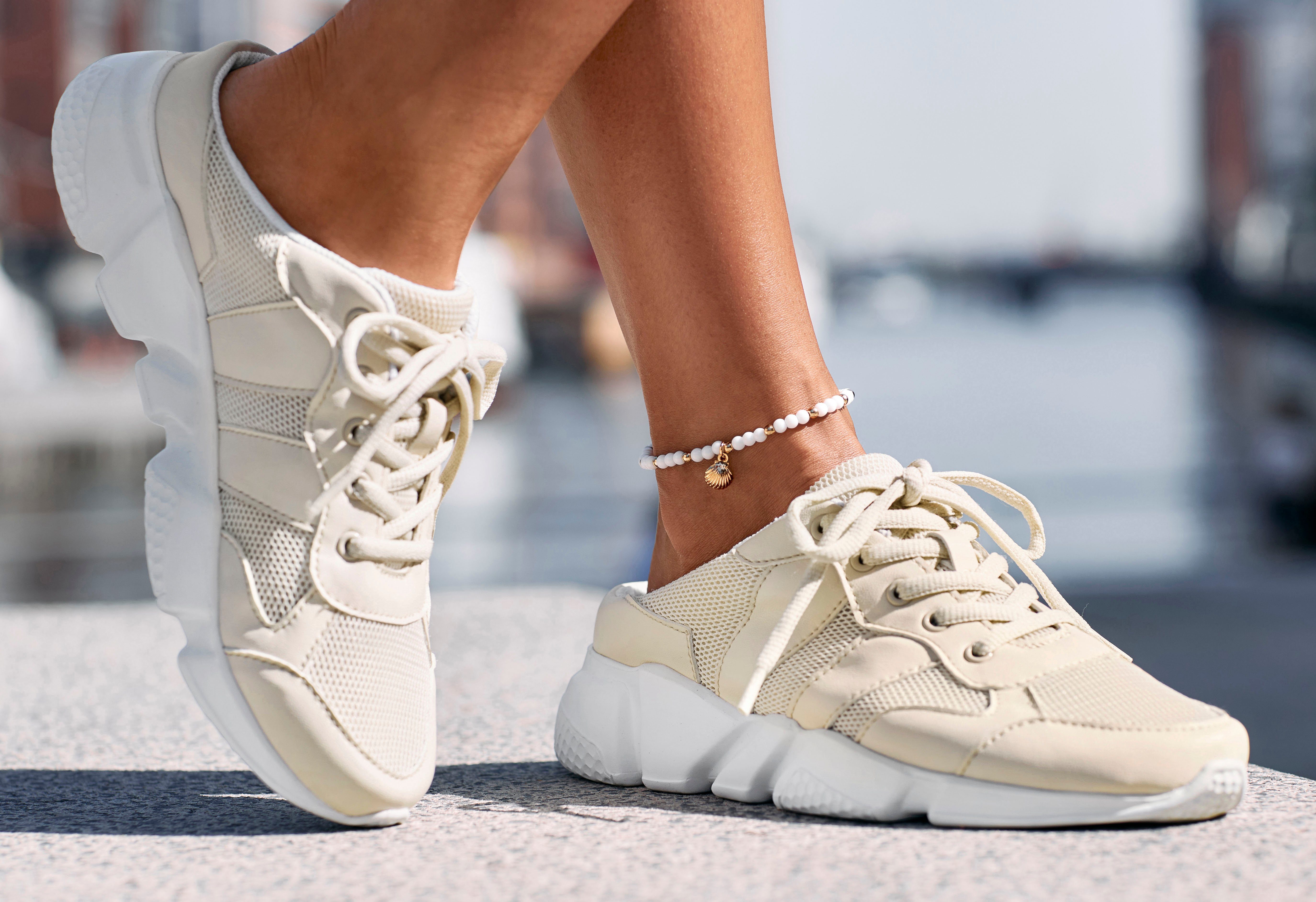 LASCANA Sabot Sneaker, Freizeitschuh, Halbschuh, aus günstig online kaufen