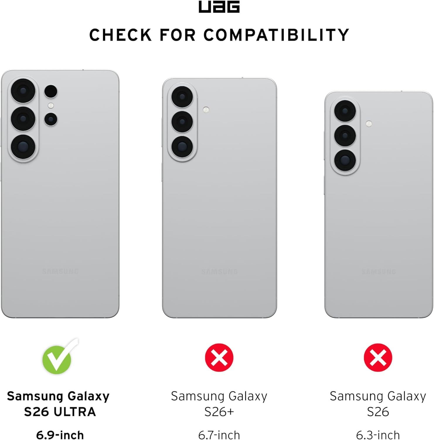 Urban Armor Gear Smartphone-Hülle Trooper - Samsung Galaxy S26 Ultra MagSafe Hülle, [7,6 Meter Fallschutz, MagSafe optimiert]