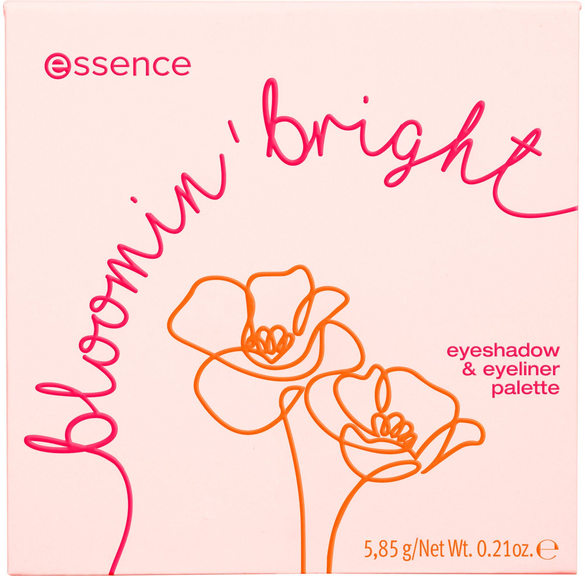 bright palette & eyeliner eyeshadow Essence Lidschatten-Palette bloomin'