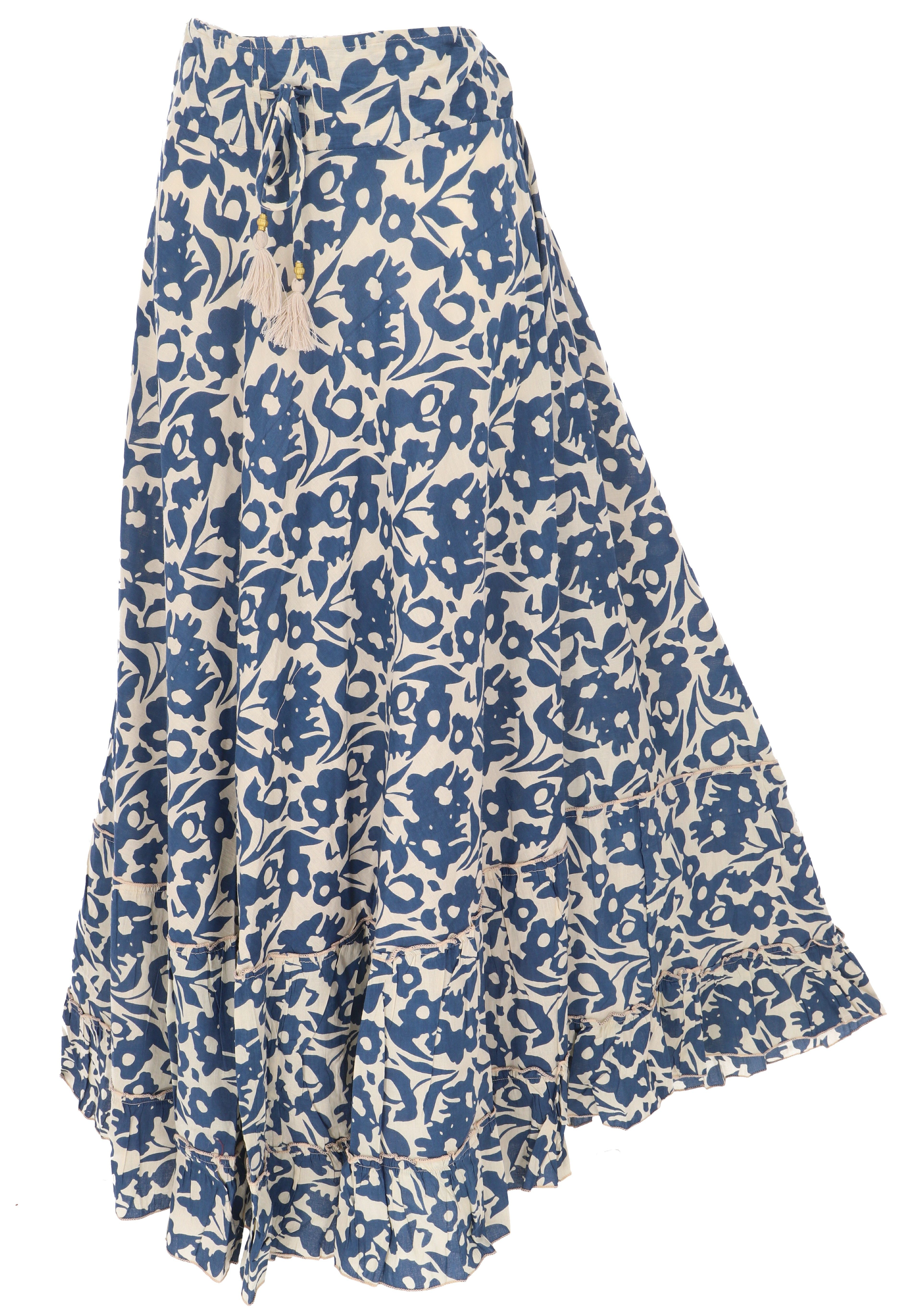 Guru-Shop Minirock Boho Maxirock aus Baumwolle, günstig online kaufen