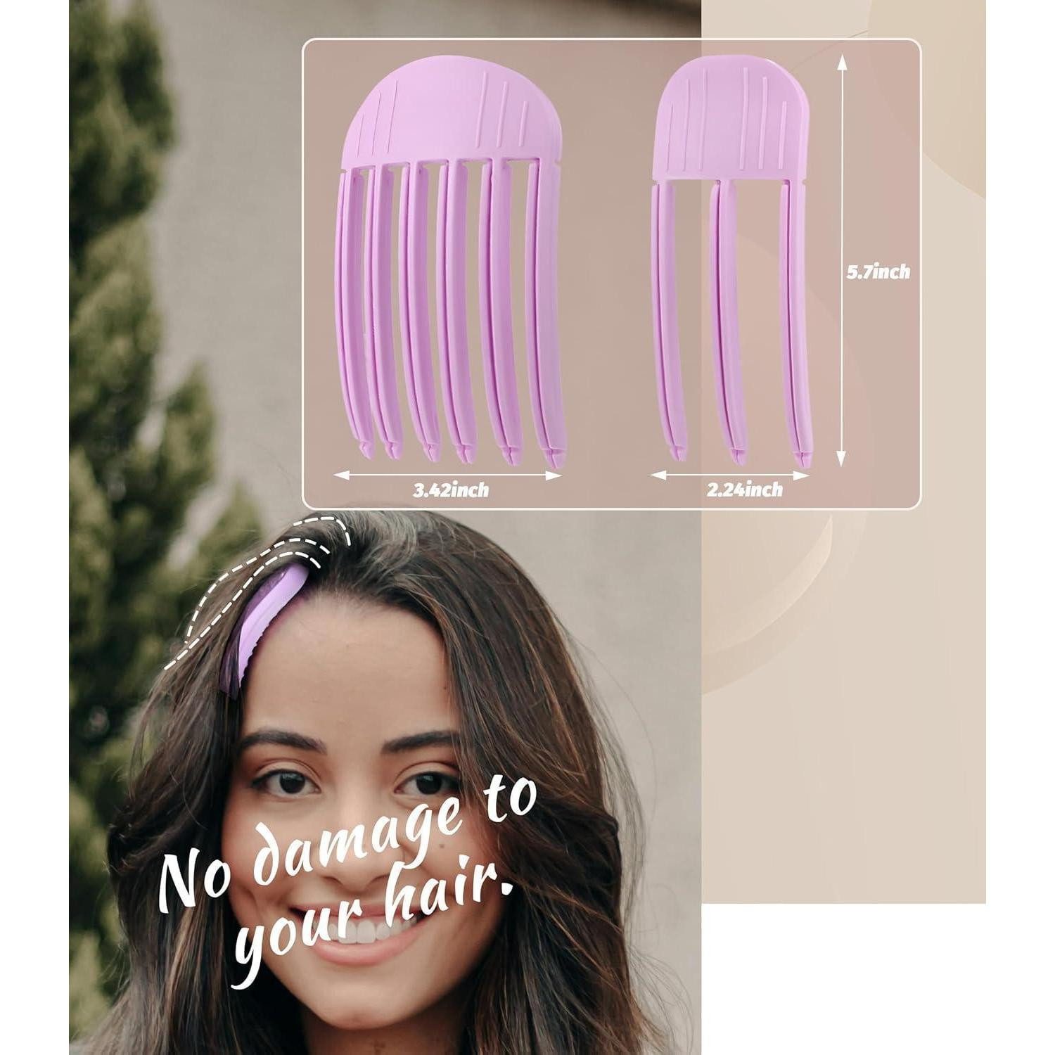 LuxusKollektion Haarklammer Volumen Clips Haare 4 Stück für Pony Haaransatz Haarklammer Haarwurzel