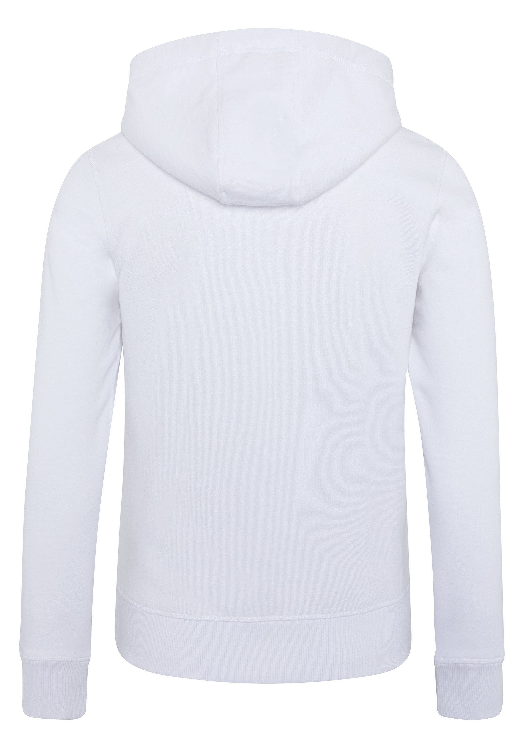 Polo Frontprint Bright White Kapuzensweatshirt Polo mit Sylt Sylt