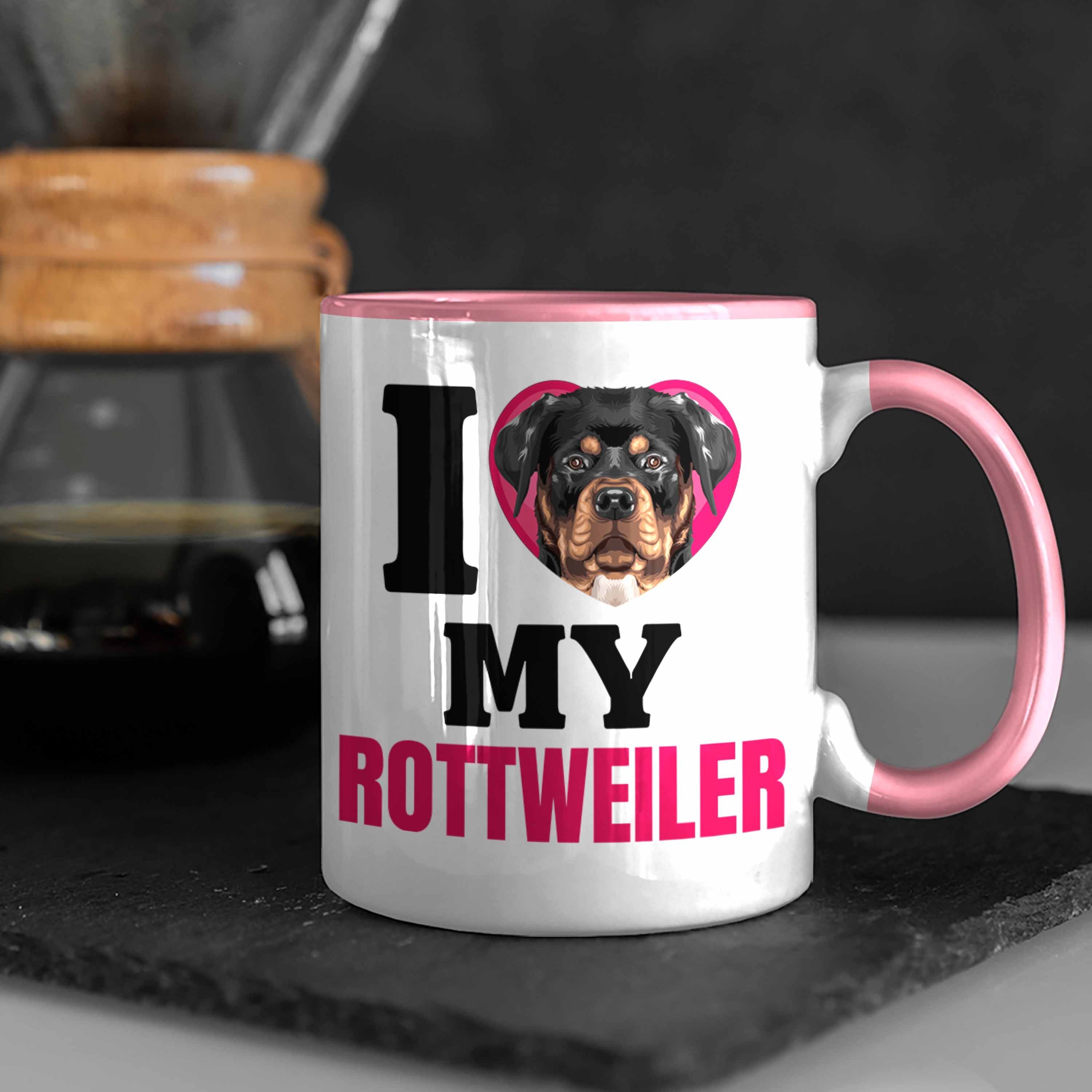 Rosa Besitzerin I Lo Geschenkidee Lustiger Tasse Tasse Geschenk Trendation Rottweiler Spruch