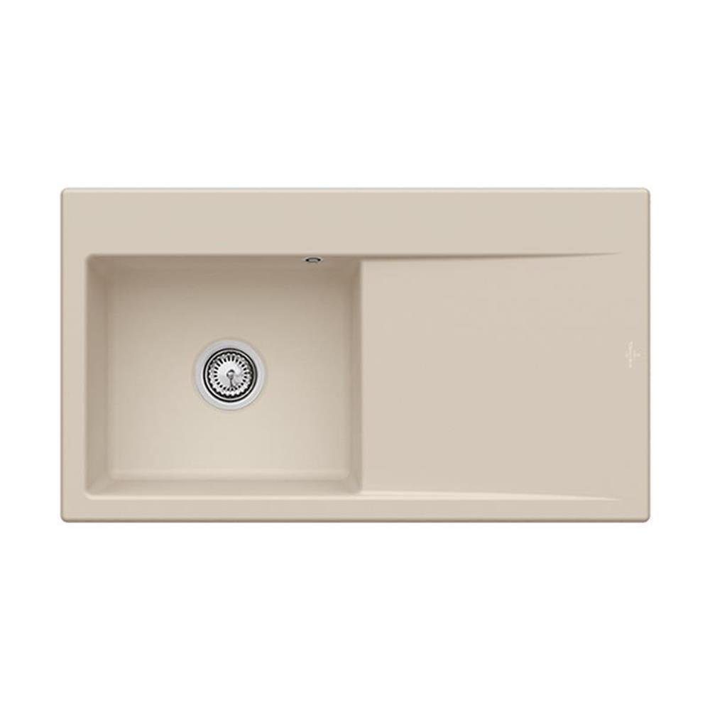 Villeroy & Boch Küchenspüle Subway Style 50 Becken links Excenterbedienung Classicline AM Almond, 90/510 cm