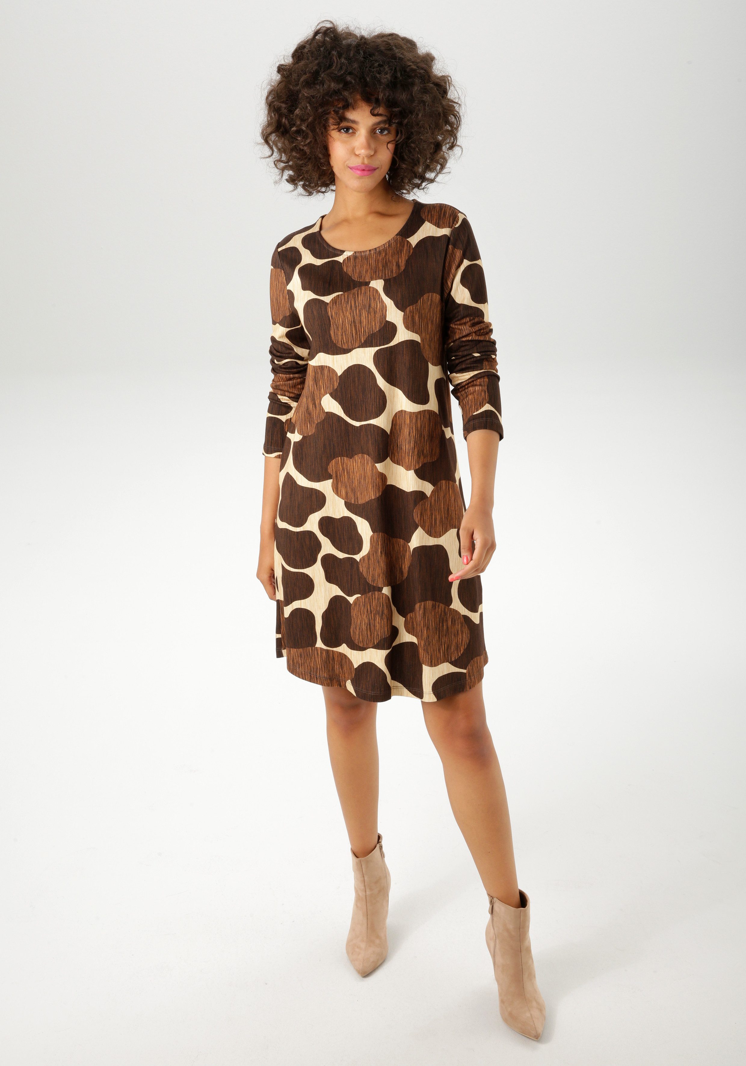 Aniston CASUAL Jerseykleid in leichter A-Linien-Form günstig online kaufen
