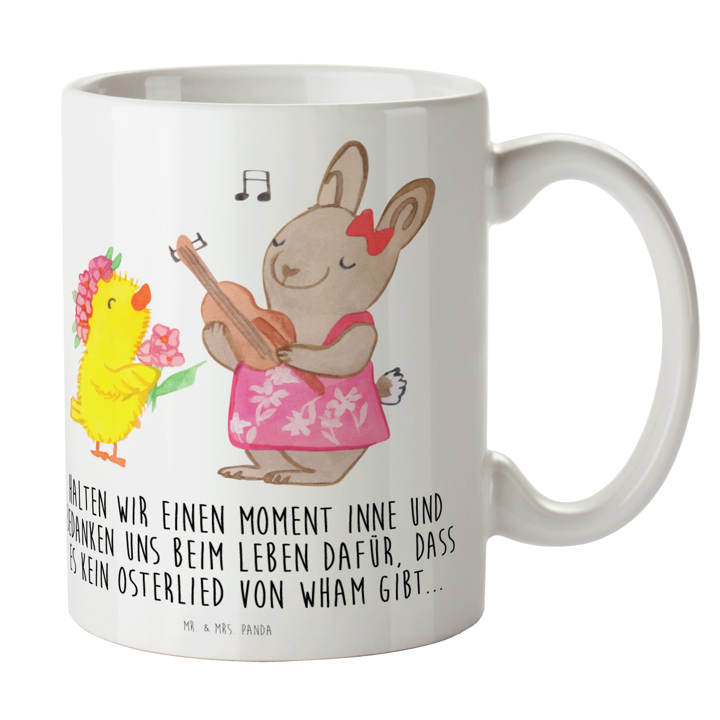 Mr. & Mrs. Panda Tasse Ostern Frühlingsgefühle - Weiß - Geschenk, Ostergeschenke, Büro Tasse, Keramik