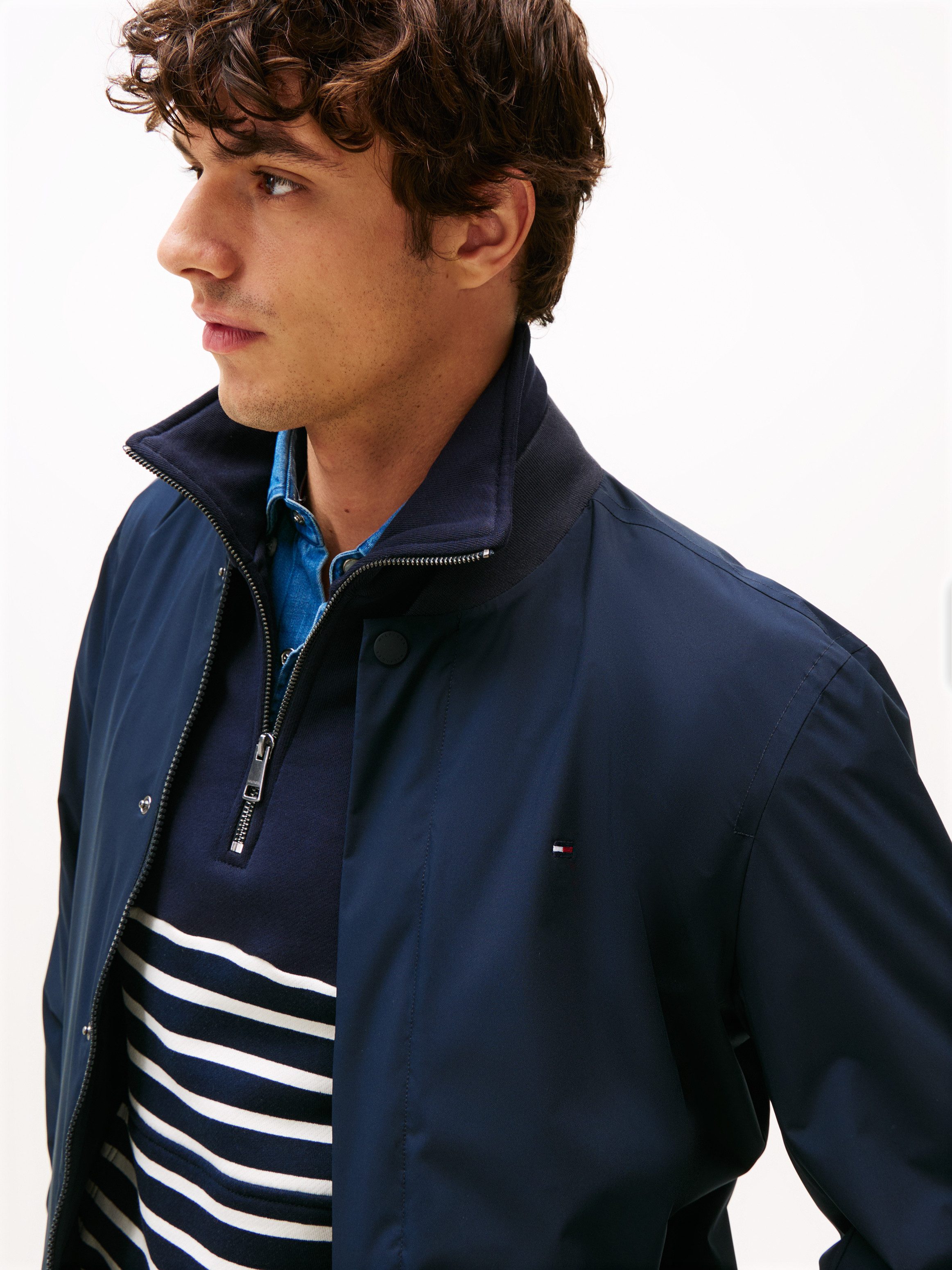 Tommy Hilfiger Bomberjacke TECH LIGHTWEIGHT Regular fit mit Stehkragen günstig online kaufen