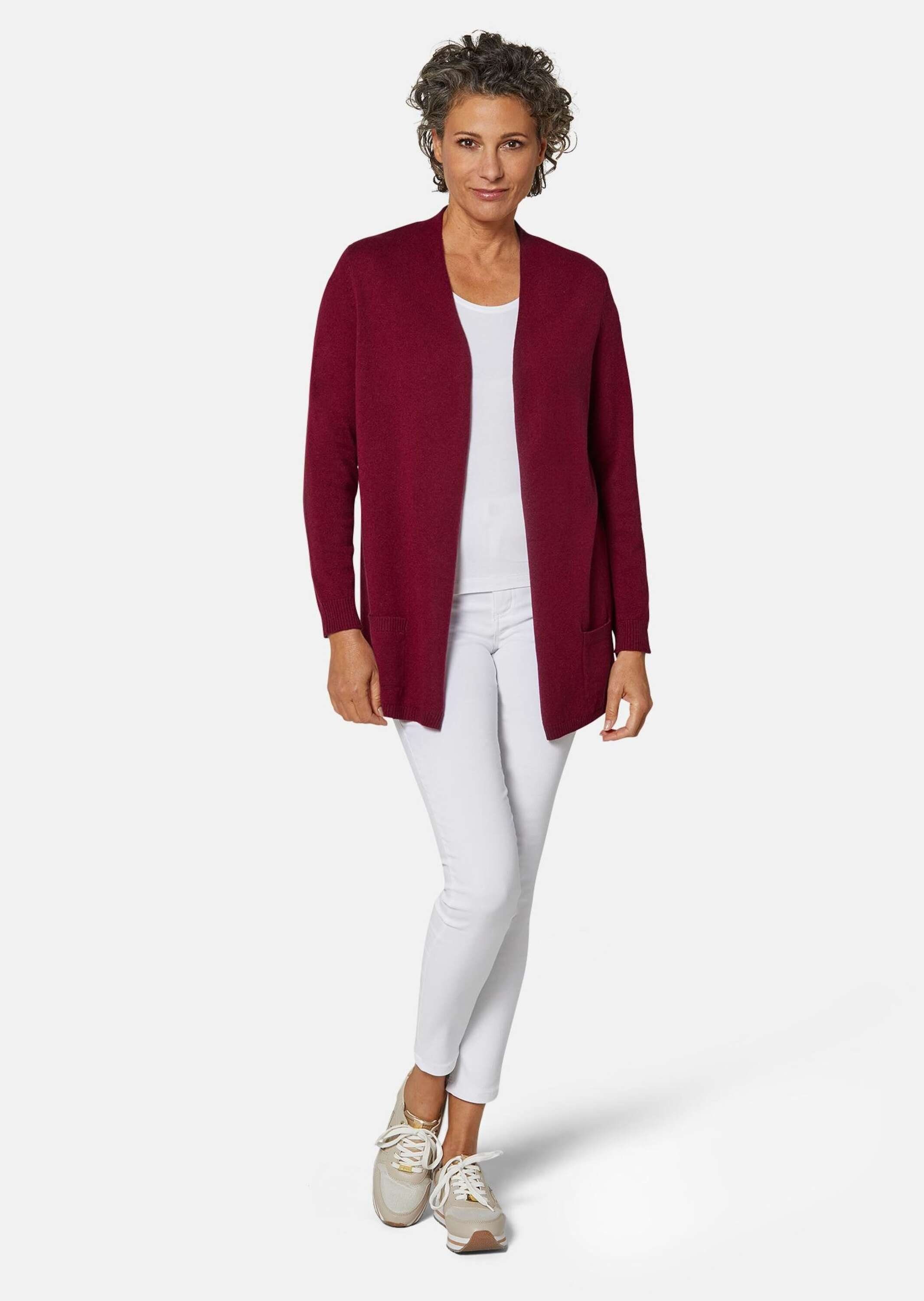 GOLDNER Strickjacke Kurzgröße: Kuschelweiche Kaschmir-Strickjacke günstig online kaufen