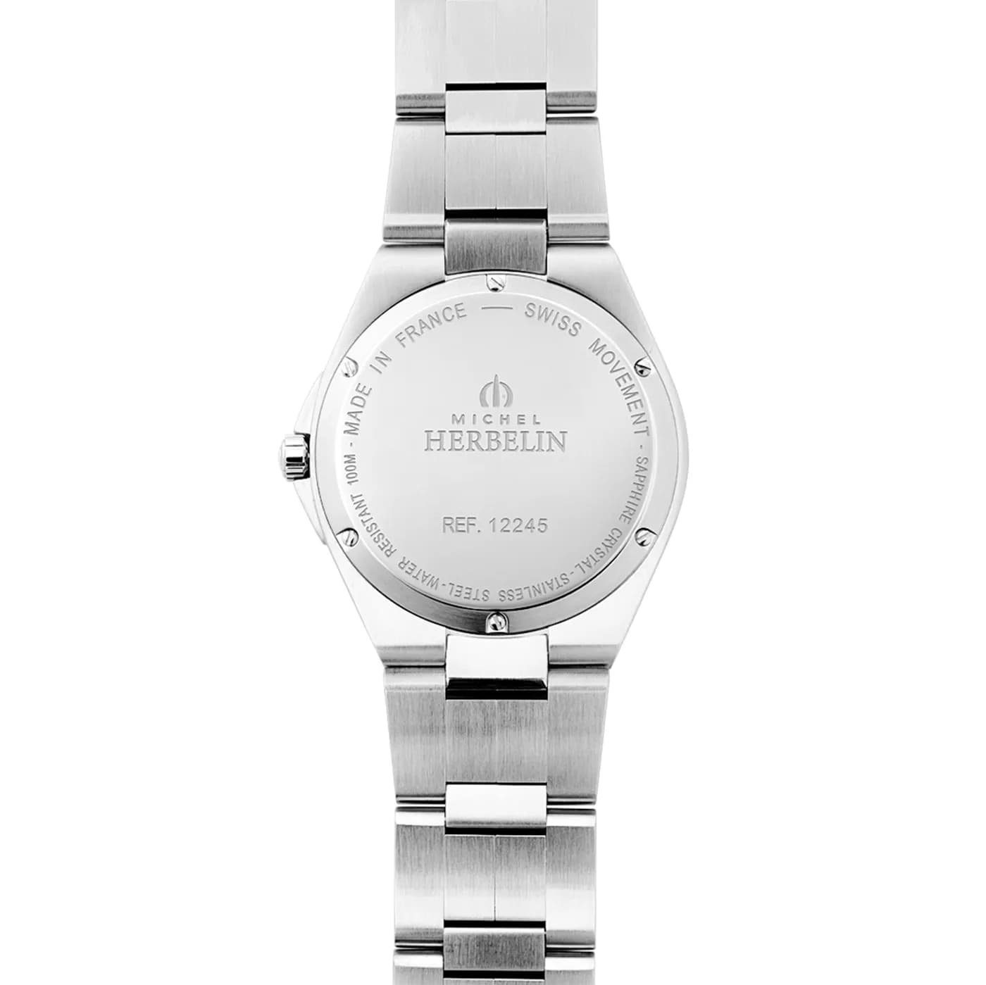 Michel Herbelin Taucheruhr Michel Herbelin Unisex Armbanduhr Cap Camarat Edelstahl 12245B25 Quarz, (1-tlg)