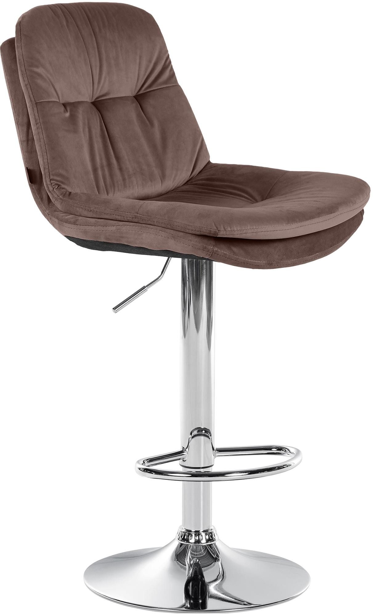 CLP Barhocker Laurel, mit Samtbezug, drehbar, günstig online kaufen