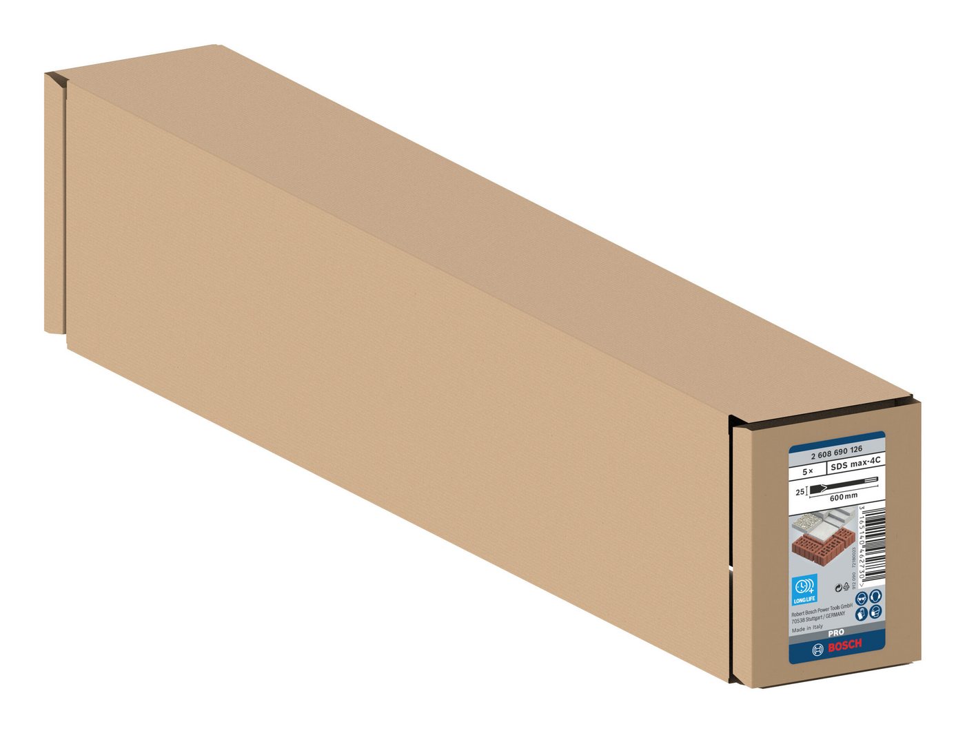 Thumbnail - BOSCH Universalbohrer Pro SDS max-4C, (5 Stück), Flachmeißel, 25 x 600 mm - 5er-Pack