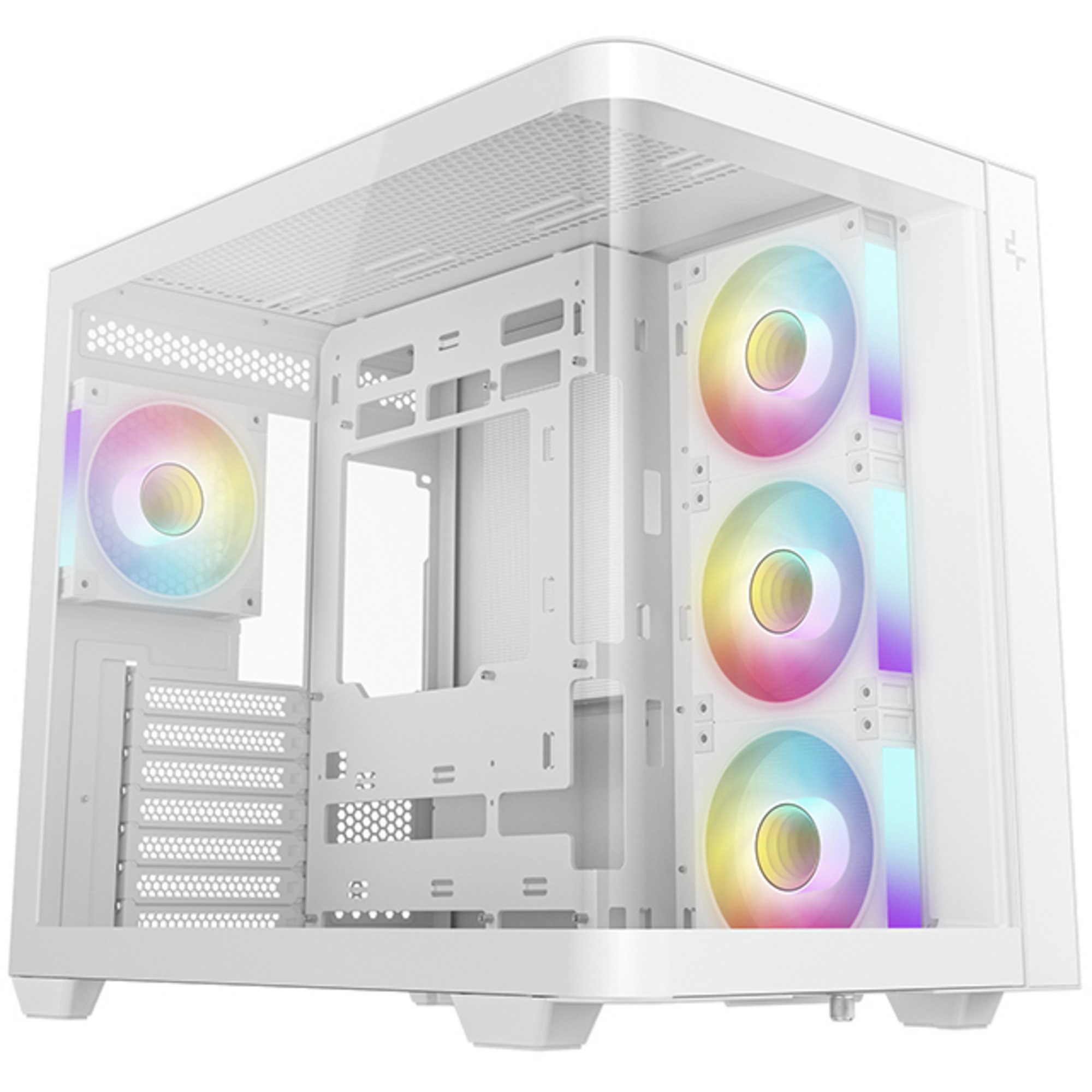 DeepCool PC-Gehäuse DeepCool CG530U 4F WH, Tower-Gehäuse, (Gebogene