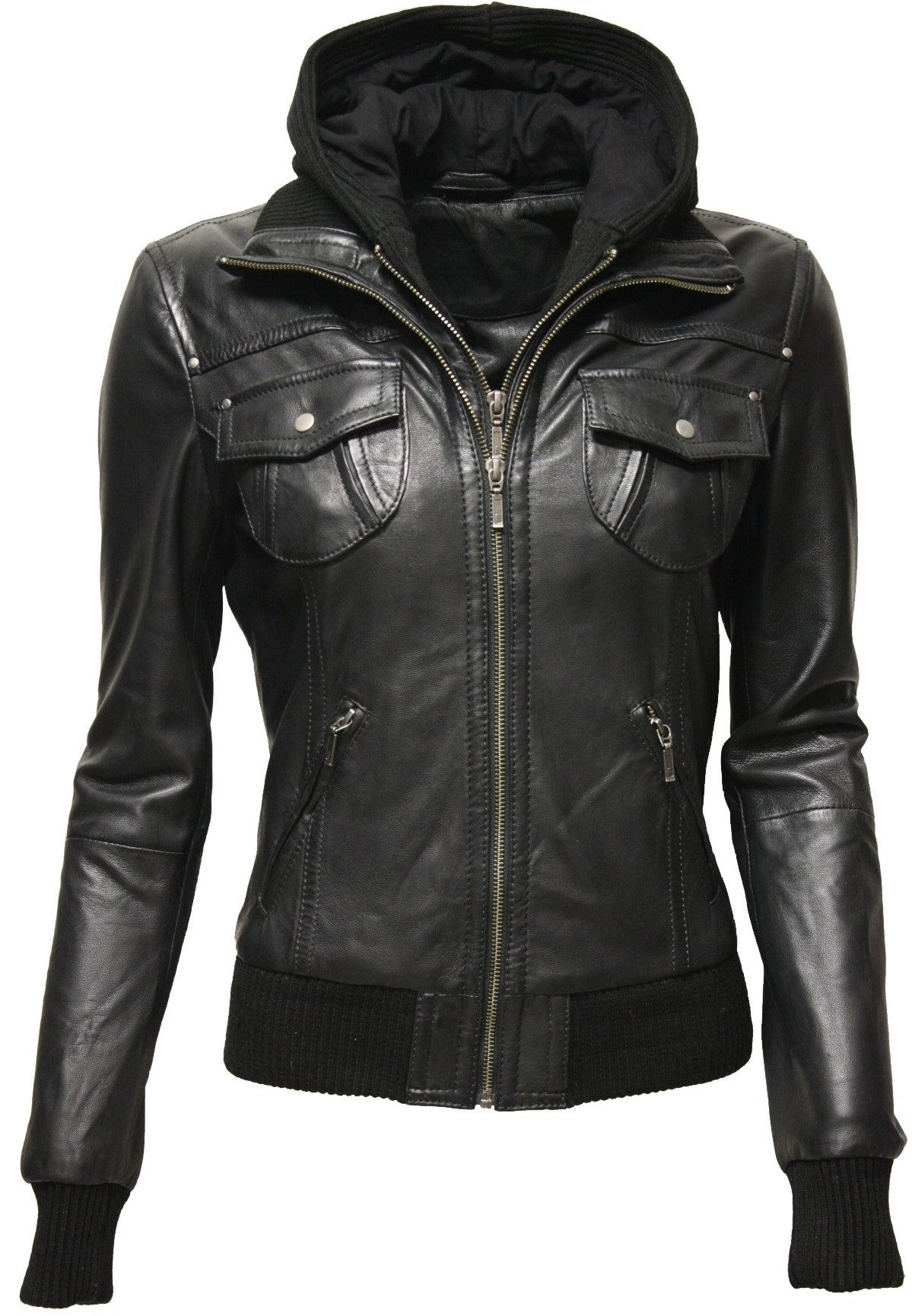 Zimmert Leather Lederjacke Fibi Blouson, Kapuze, günstig online kaufen