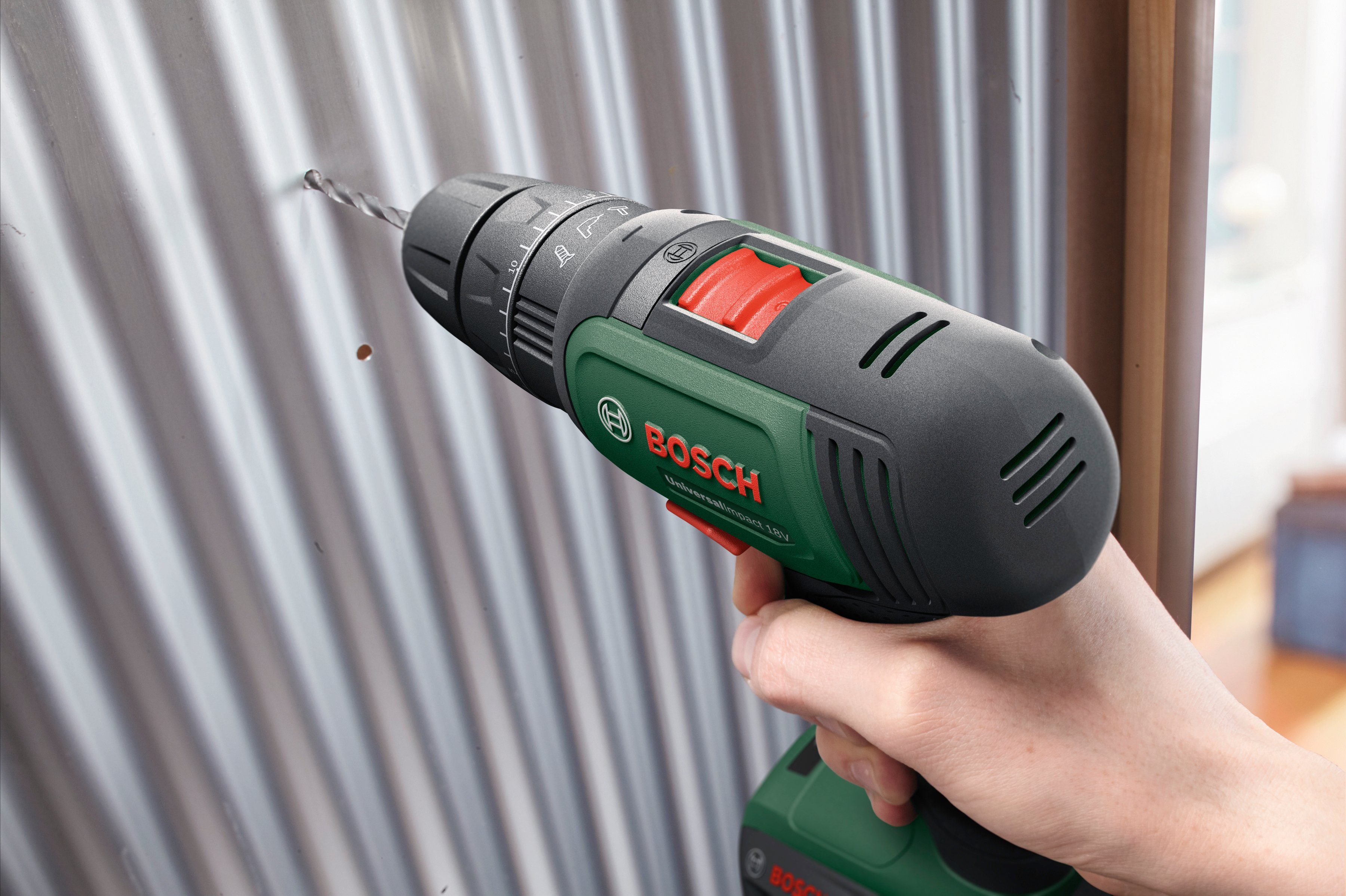 Bosch Home & max. Ladegerät Akku Akku-Schlagbohrschrauber UniversalImpact ohne Garden 1450 und U/min, 18V