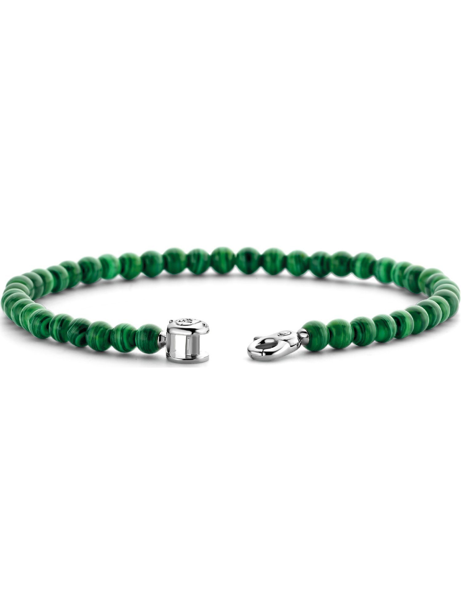 SENTO Milano Klassisch grün Silberarmband, TI -