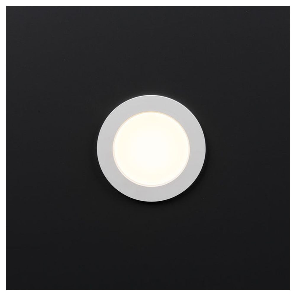 HEITRONIC LED Panel LED Panel Kallisi in Weiß aus Metall 6W 3000K 420lm 115mm, LED