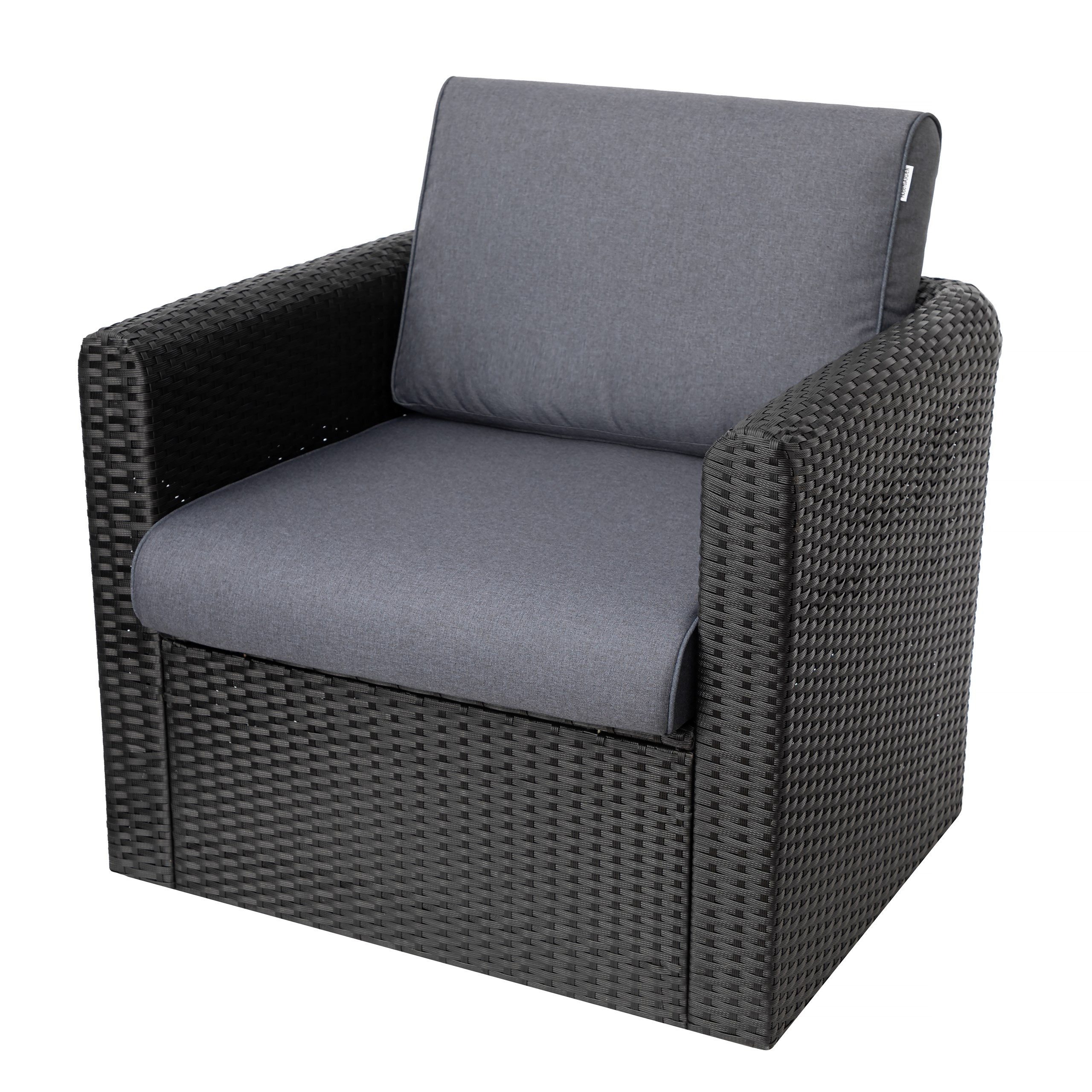 Bjird Подушки Polsterauflagen für Rattanmöbel - 2-teilig (Sitz + Rückenlehne), Kissen für Gartenmöbel / Stühle - Indoor & Outdoor - Anti-Rutsch