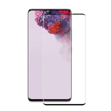 Protectorking Schutzfolie 1x 9H Panzerglas für Samsung Galaxy S20 FULL CURVED Schutzfolie Schutz, (1-Stück), Displayschutzglas, Schutzglas Echtglas Tempered 9H Härte HD-KLAR