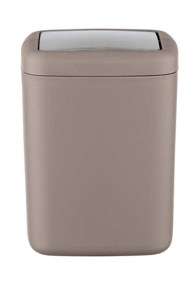 WENKO Kosmetikeimer Mülleimer für Badezimmer BARCELONA, braun, WENKO